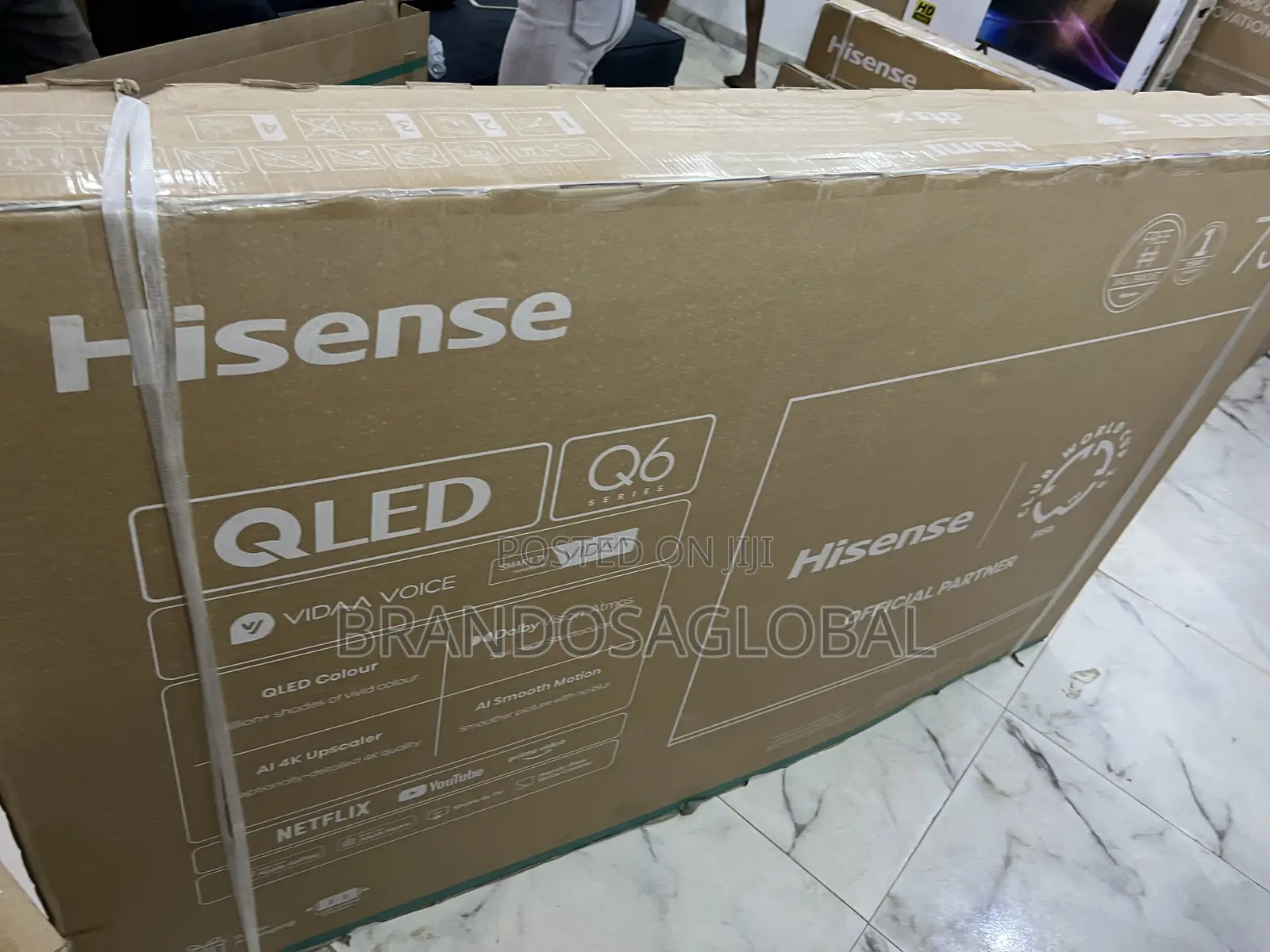 Hisense 75 Inch Qled Smart Tv With Bluetooth Audio (75q6q)