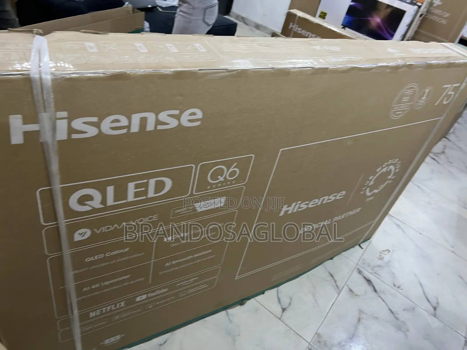 Hisense 75 Inch Qled Smart Tv With Bluetooth Audio (75q6q)