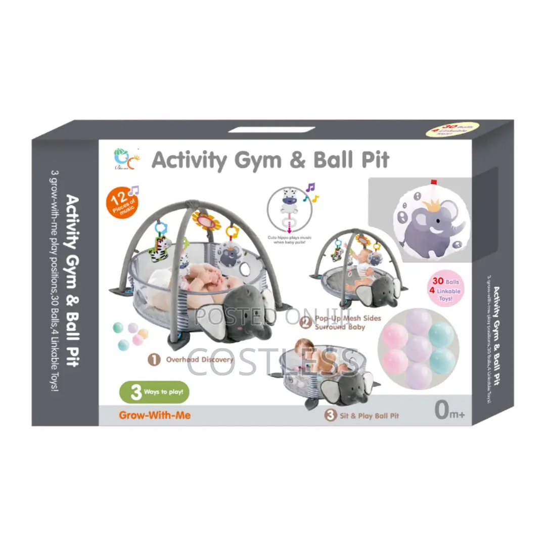 3 in 1 Baby Activity Gym Ball Pit