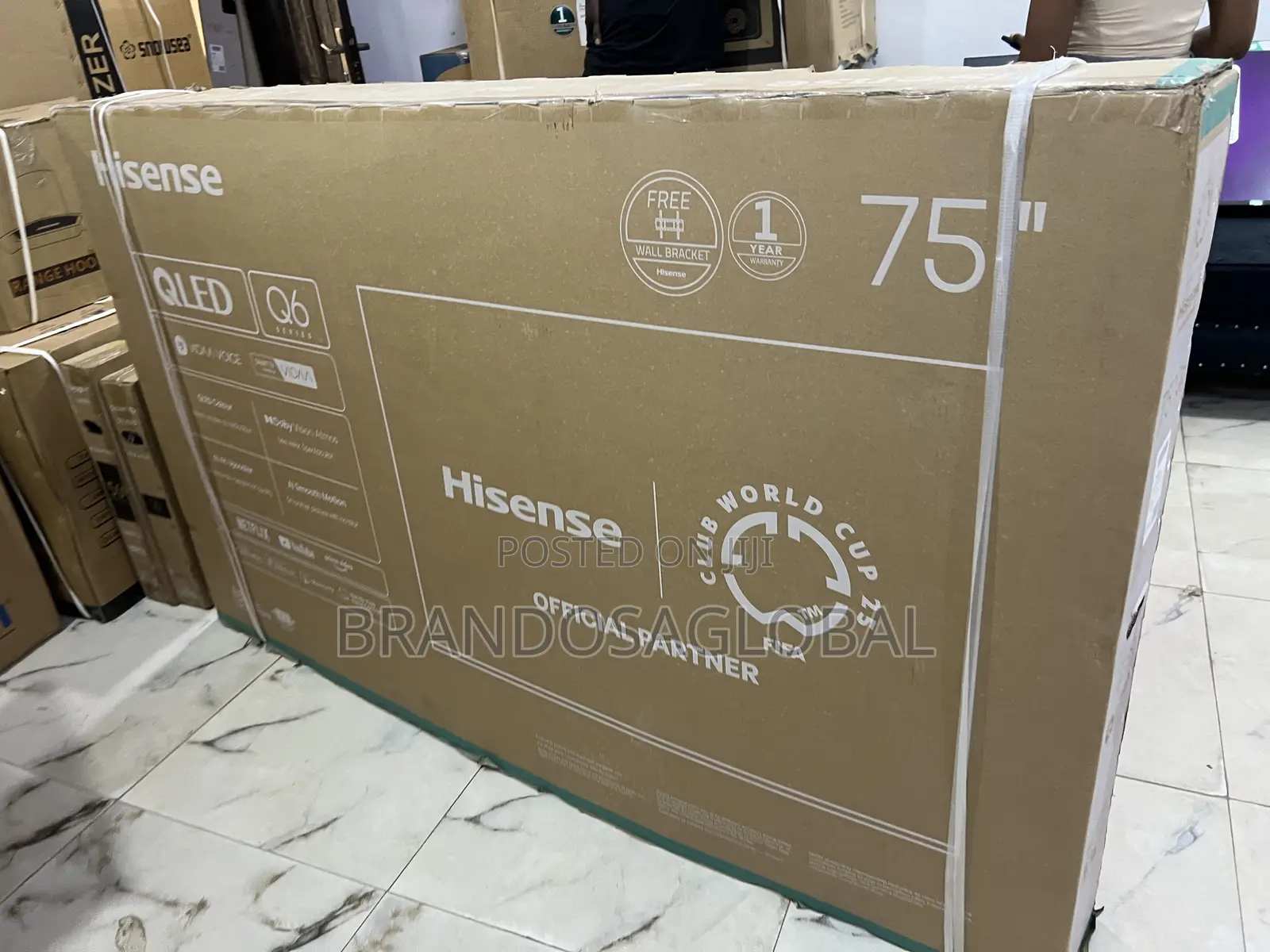 Hisense 75′′ Qled Smart Tv With Elegant Finish (75q6q)
