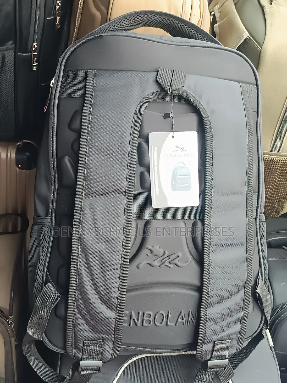 Black and Army Green Senbolang Backpack, Laptop and School Bag