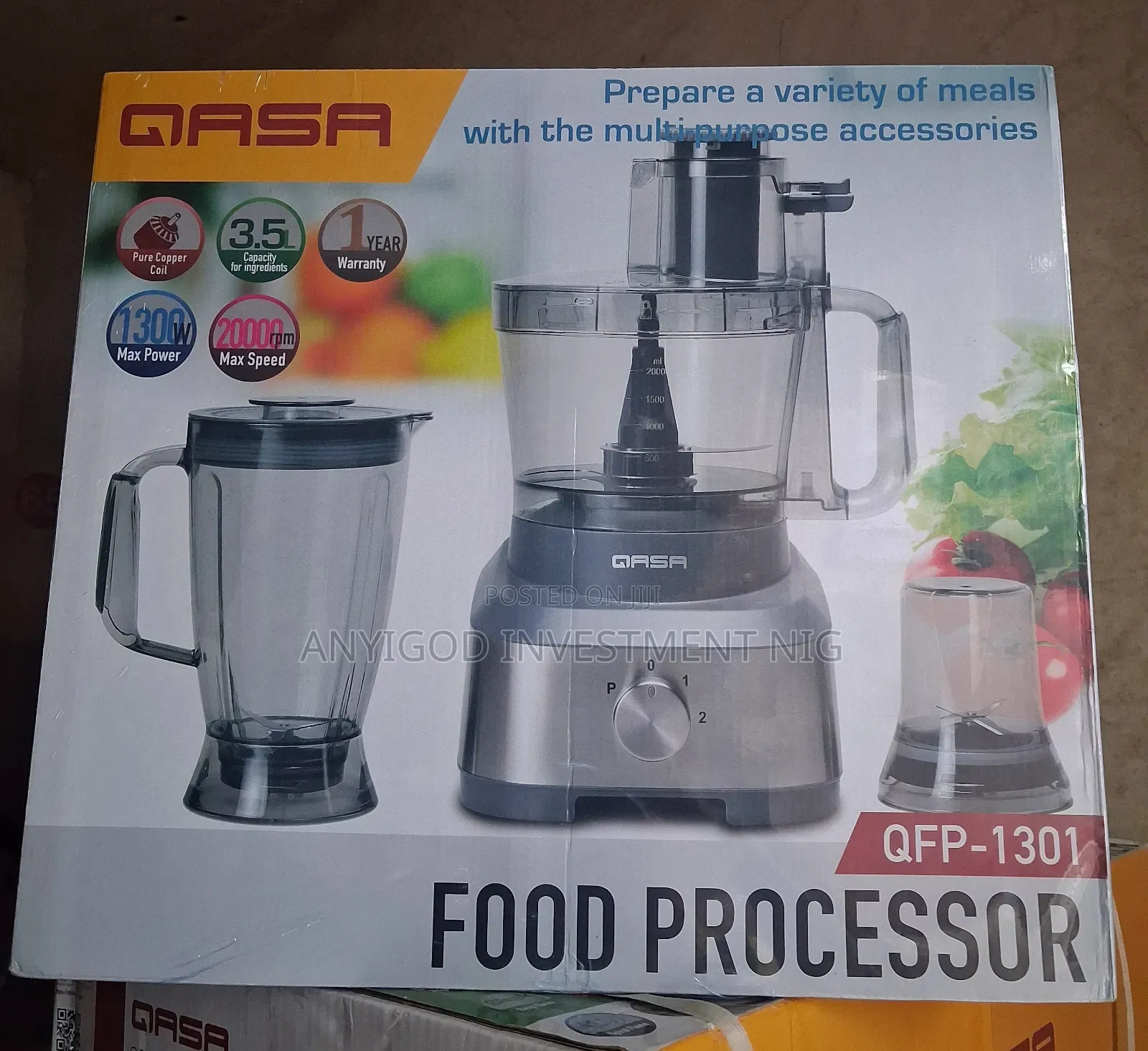 Qasa High Power Food Processor QFP-1301