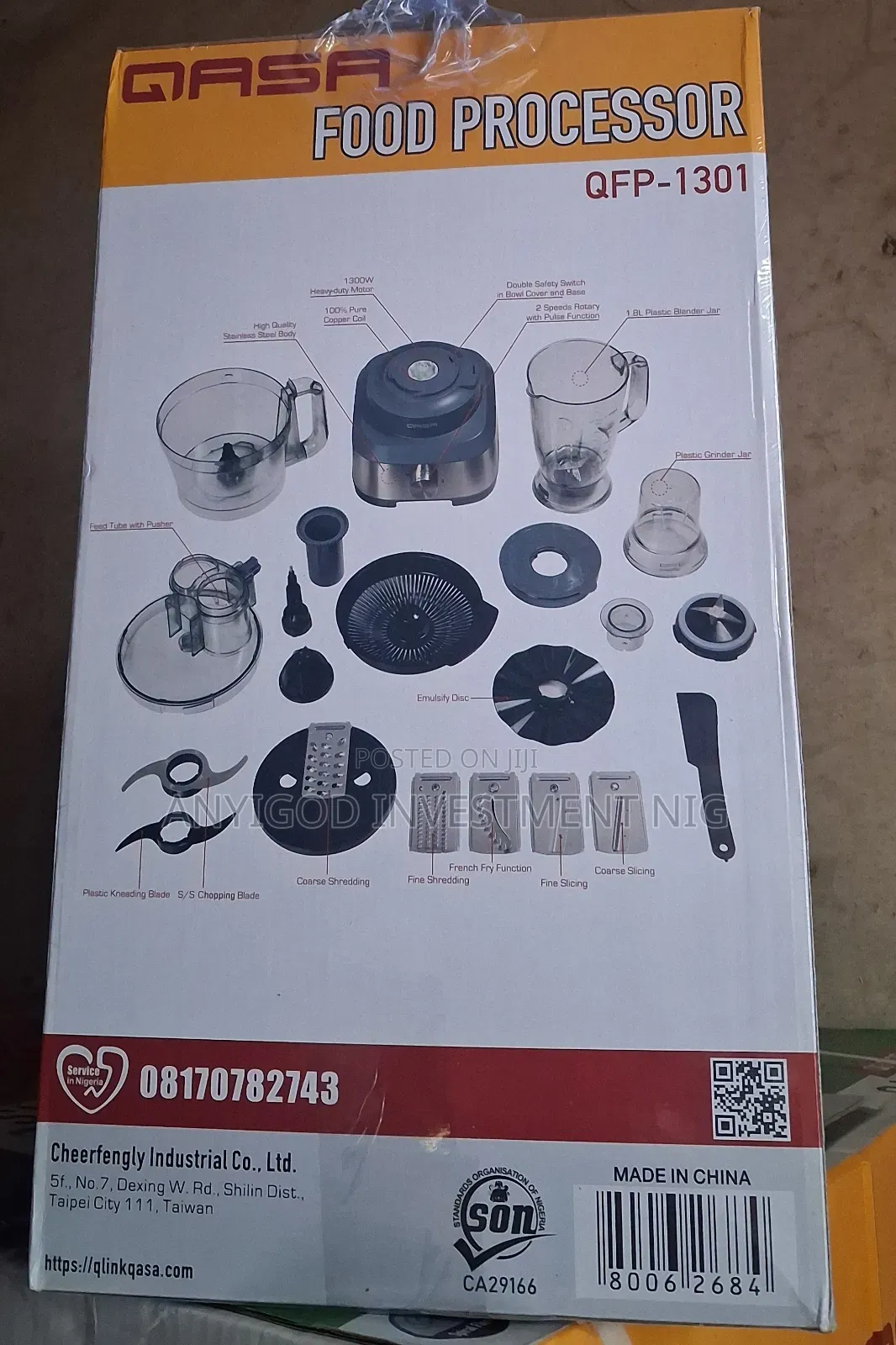 Qasa High Power Food Processor QFP-1301