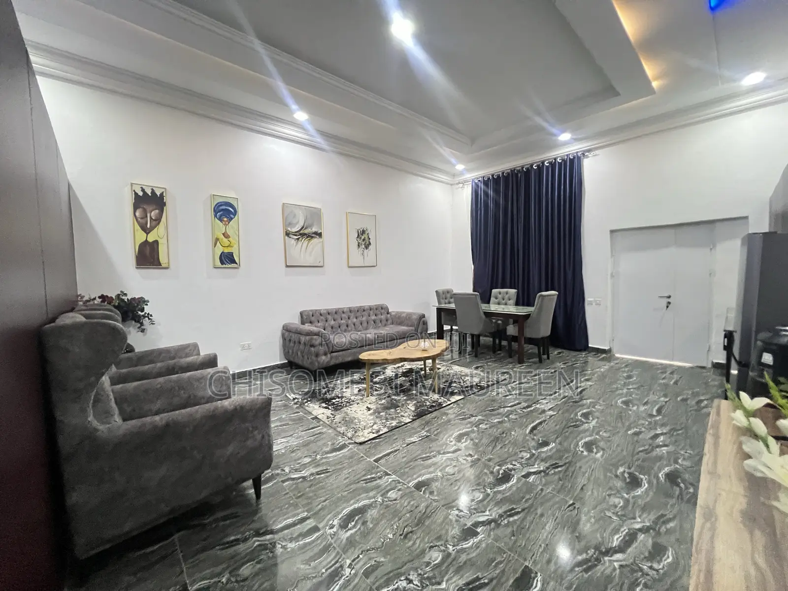 Furnished 1bdrm Room & Parlour in Garki for rent