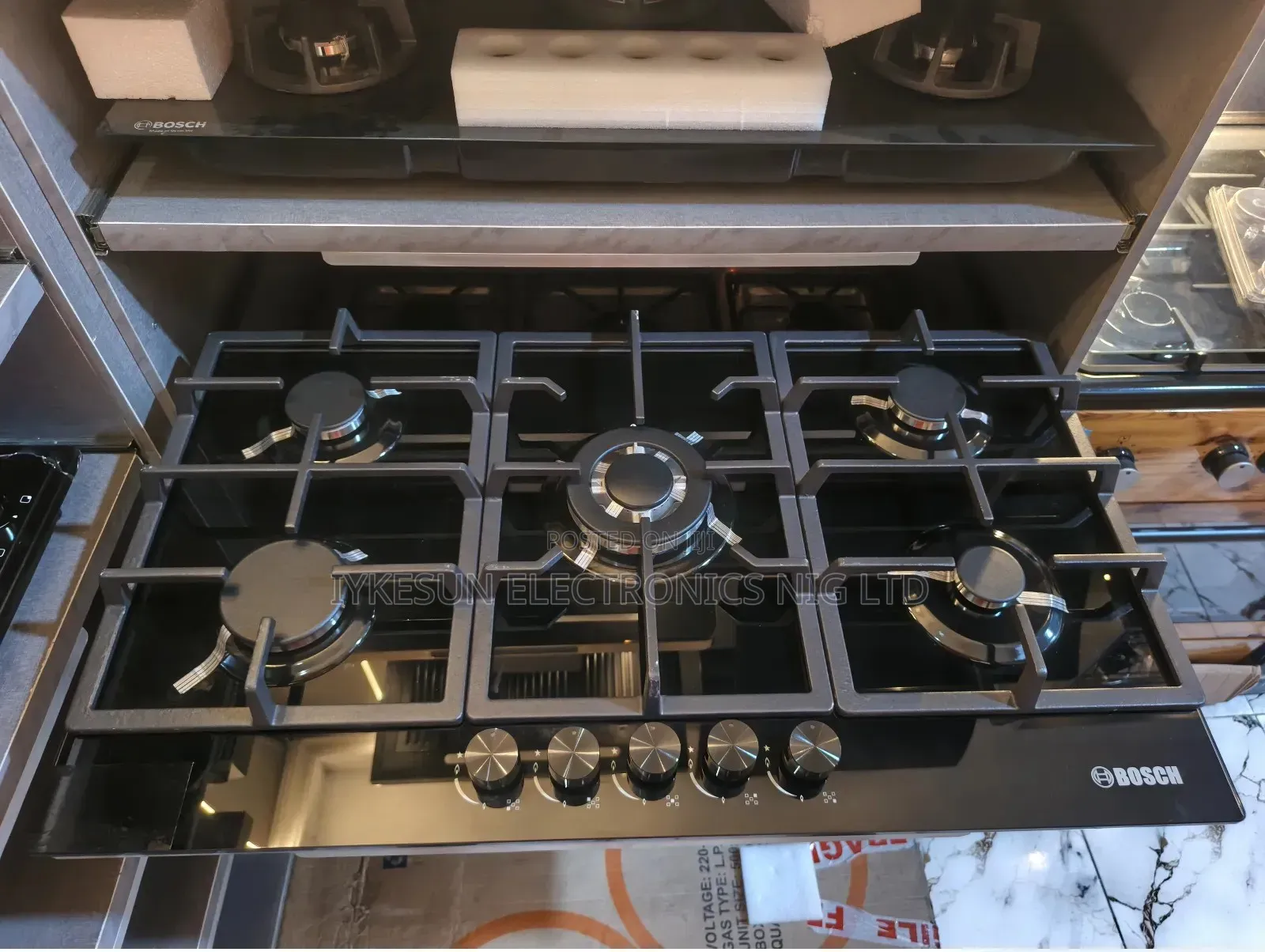 Original Bosch Inbuilt 90cm Luxury 5 Gas Burners Automatic Cooker Etc