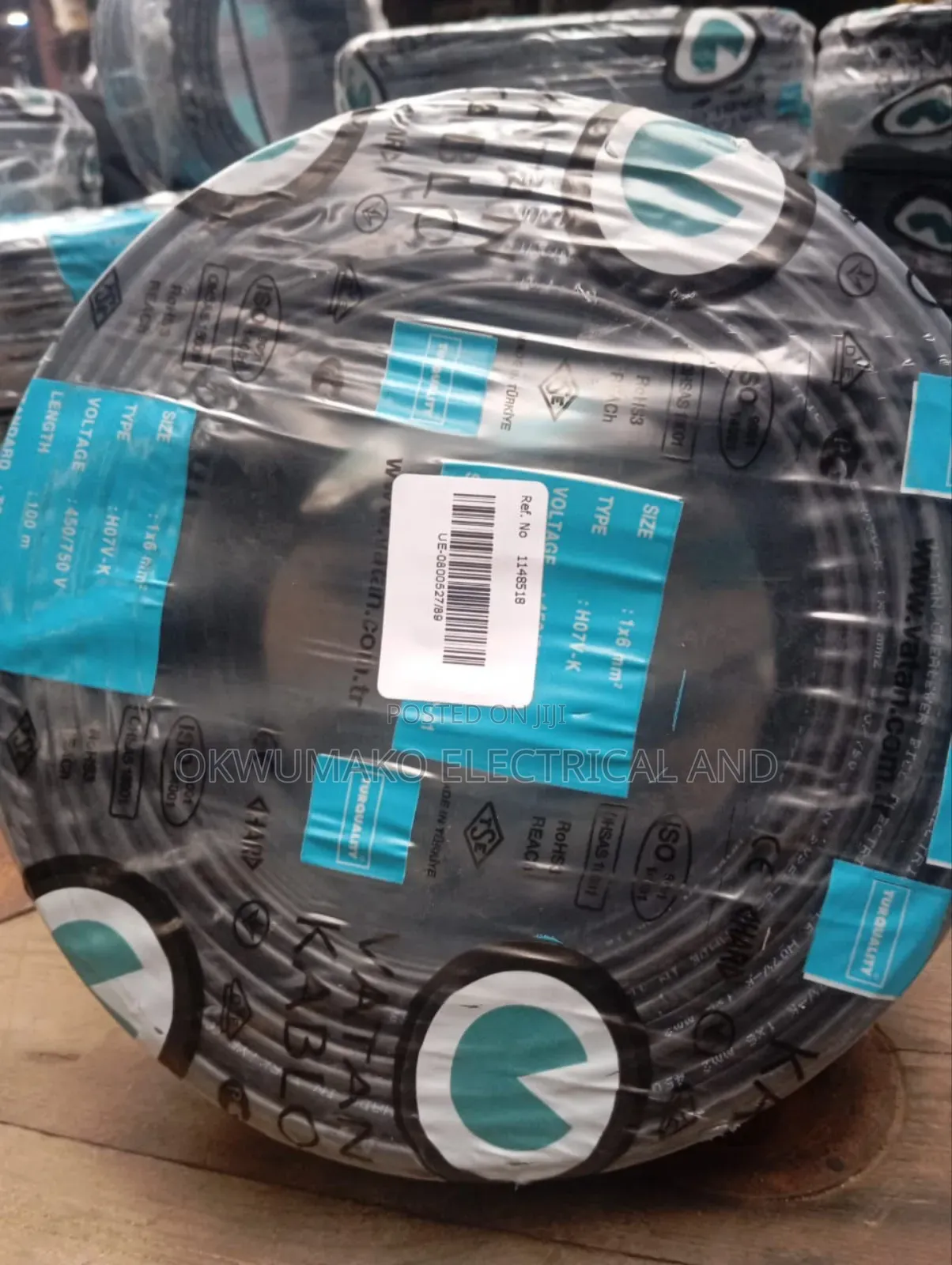 6mm Single Flexible Cable by 100 Meter Vatan Kablob