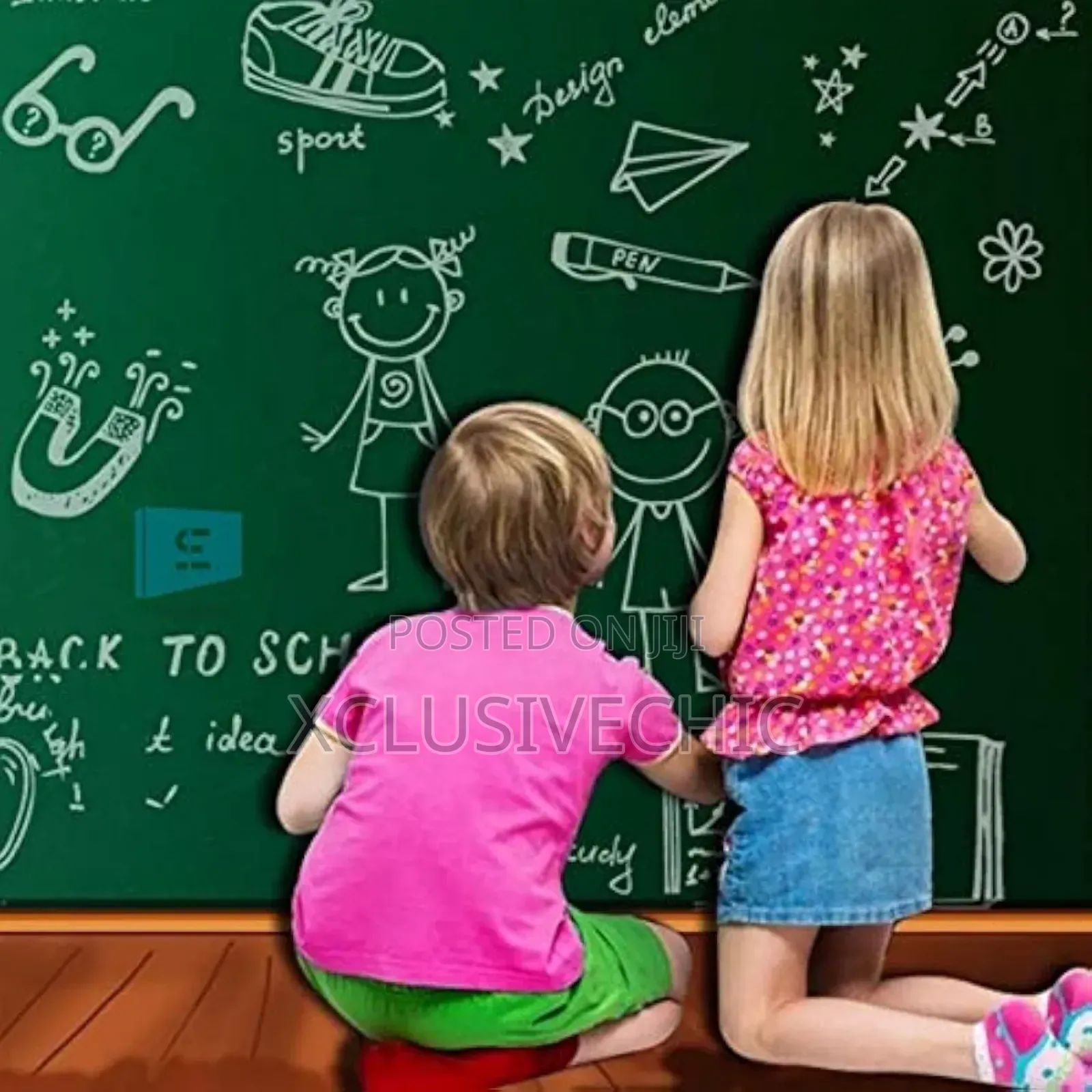 Green Board Wall Sticker Removable Decal Chalkboard
