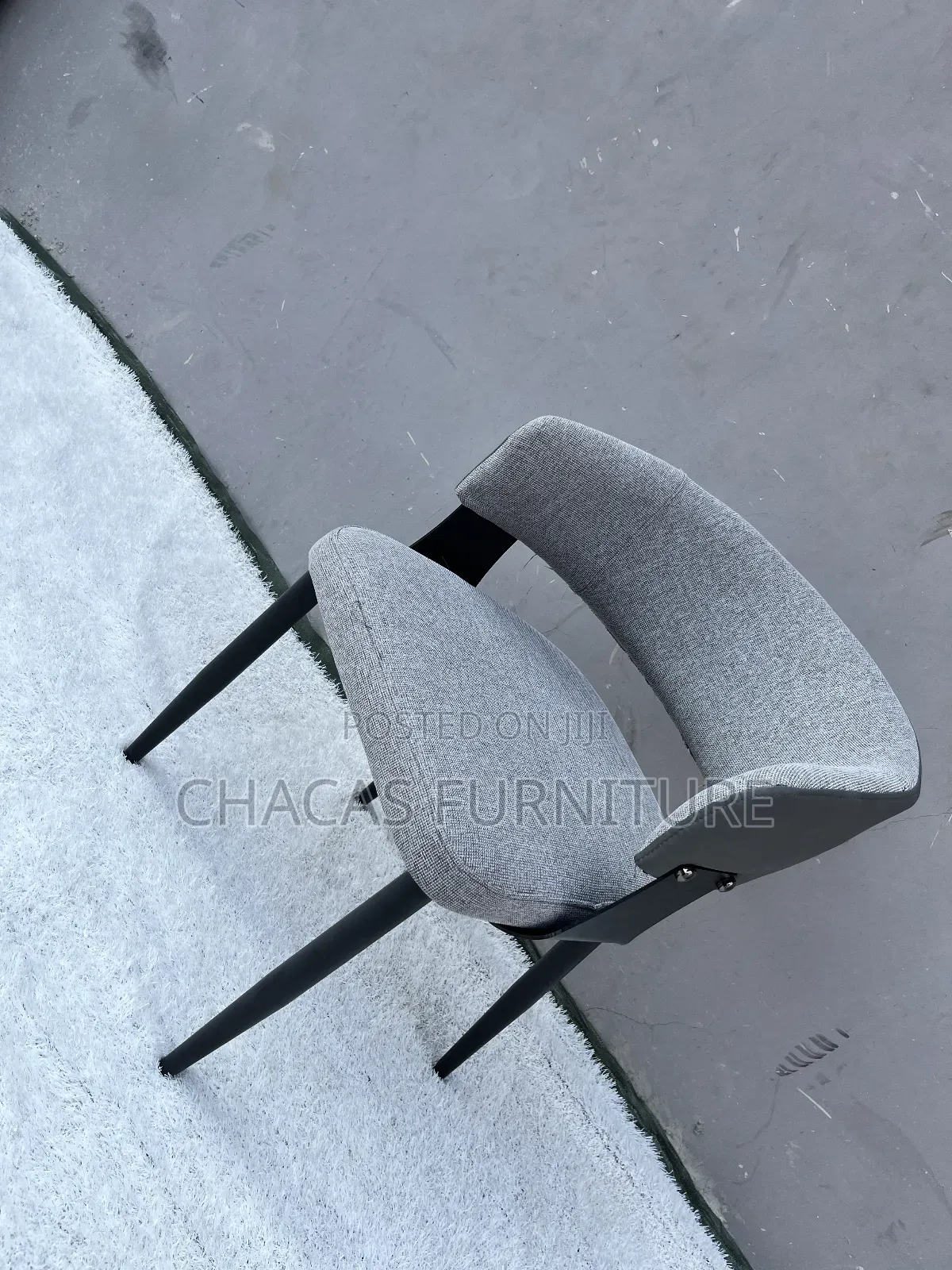 Modern Upholstered Dining Chair – Available in Grey Brown