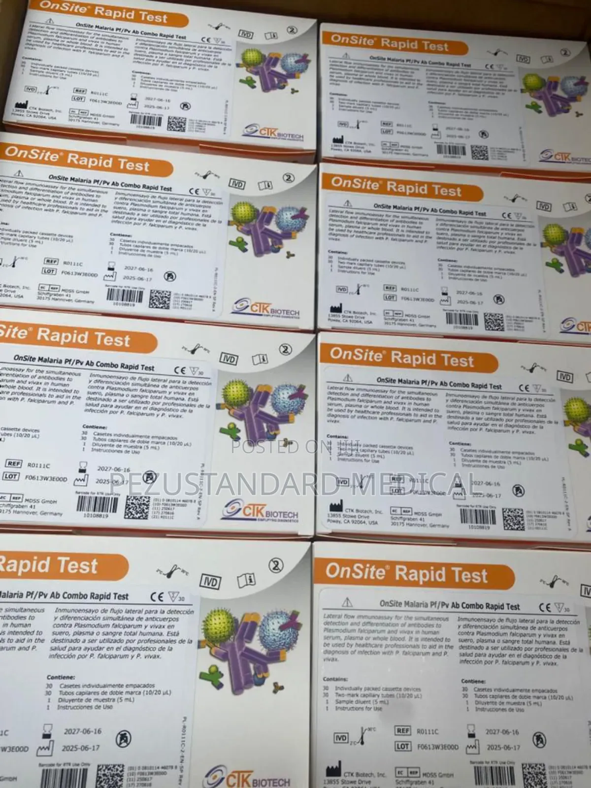 Onsite Malaria Rapid Test Kit