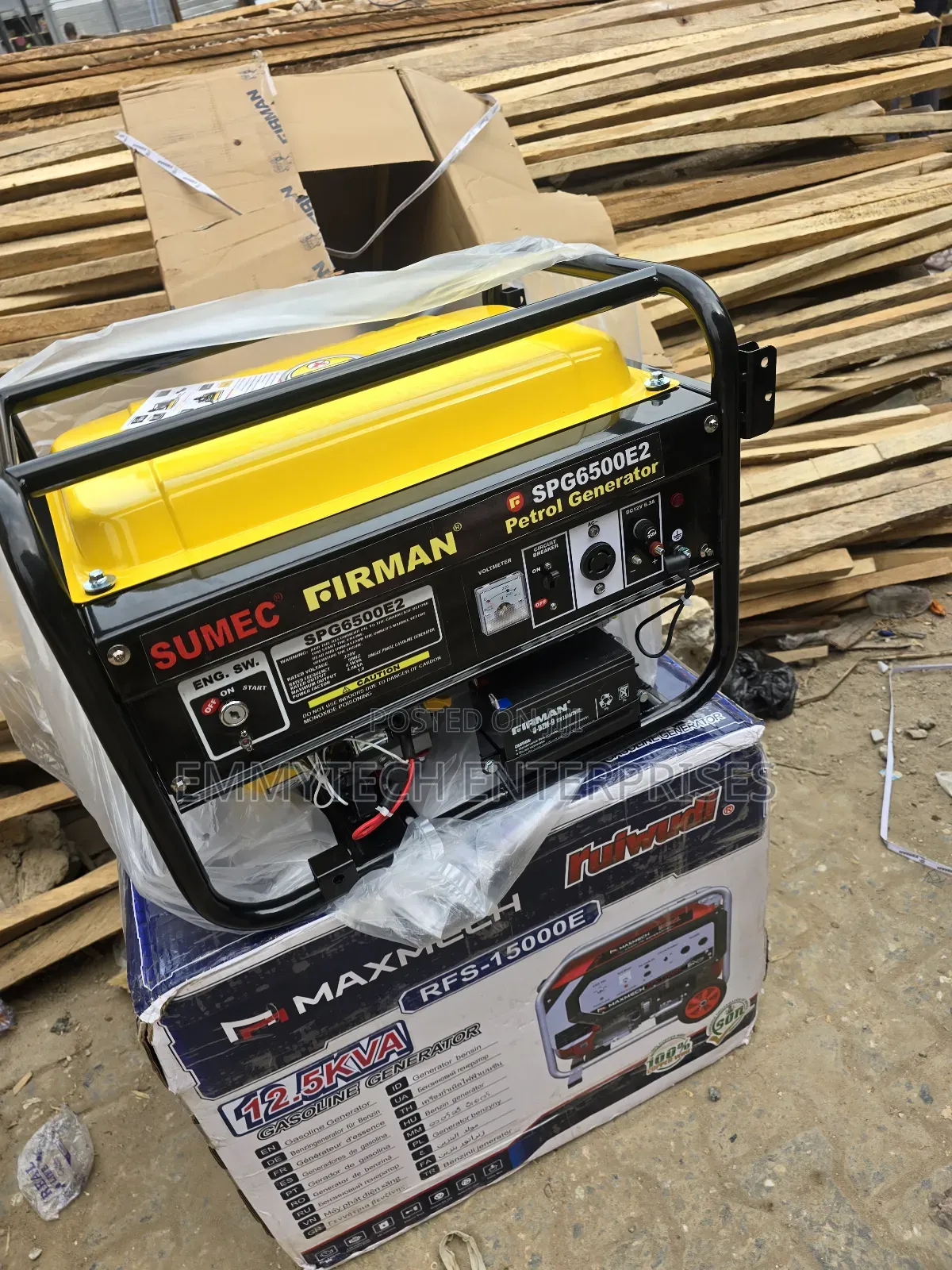 (4.5kva)Sumec Firman Petrol Generator Model Spg6500e2 100%Copper Coil