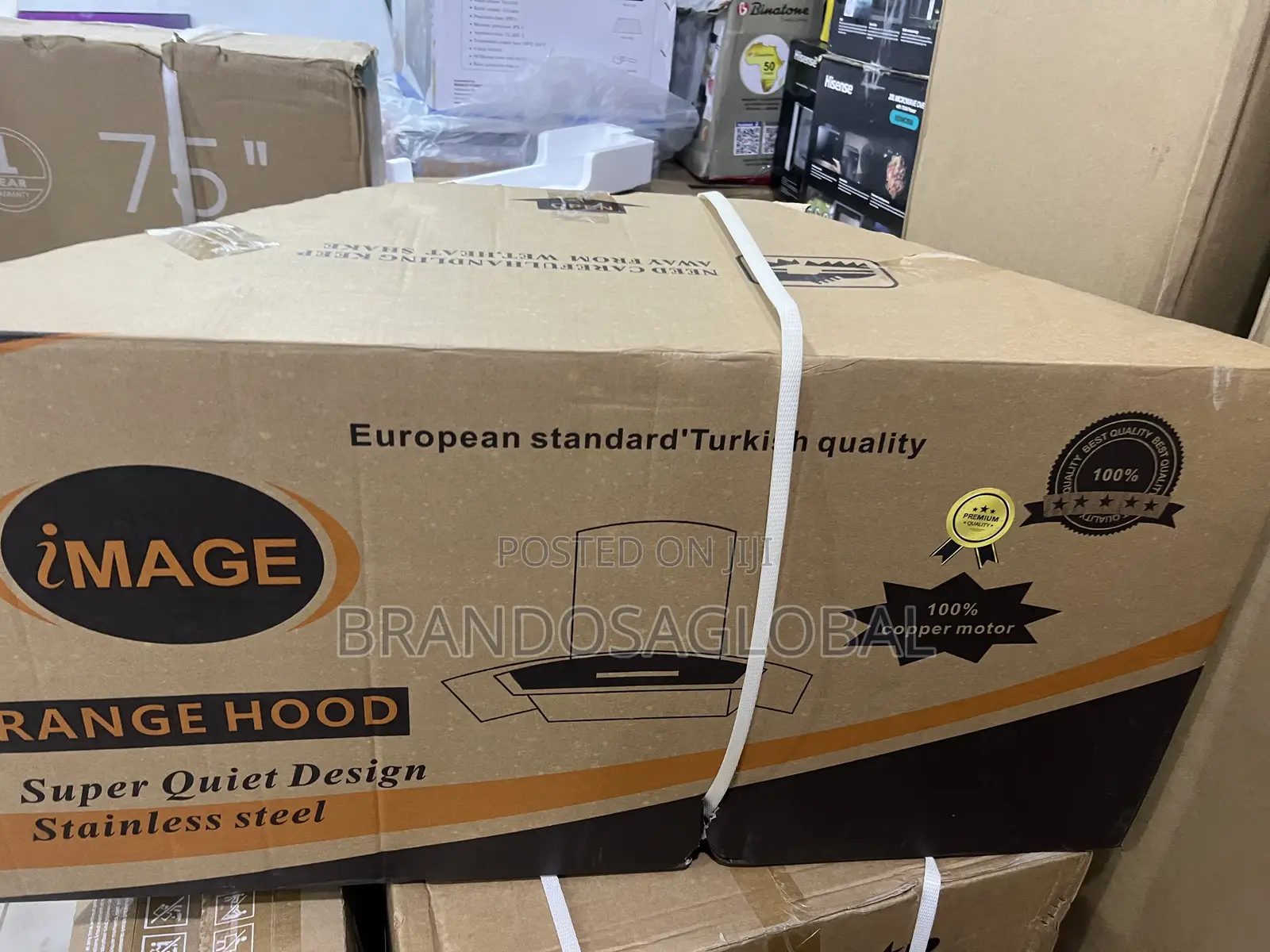 Image 90cm Cooker Hood With Energy Efficient Motor (Im-90c-Bs)