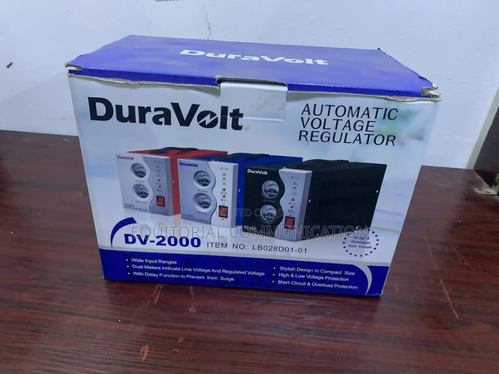 Duravolt 2000w High-Capacity Voltage Stabilizer