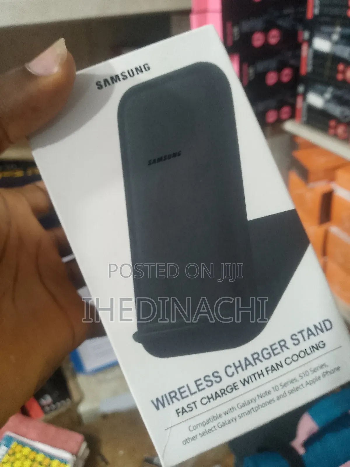 Wireless Charger Stand Fast Charging Witj Cooling Fan