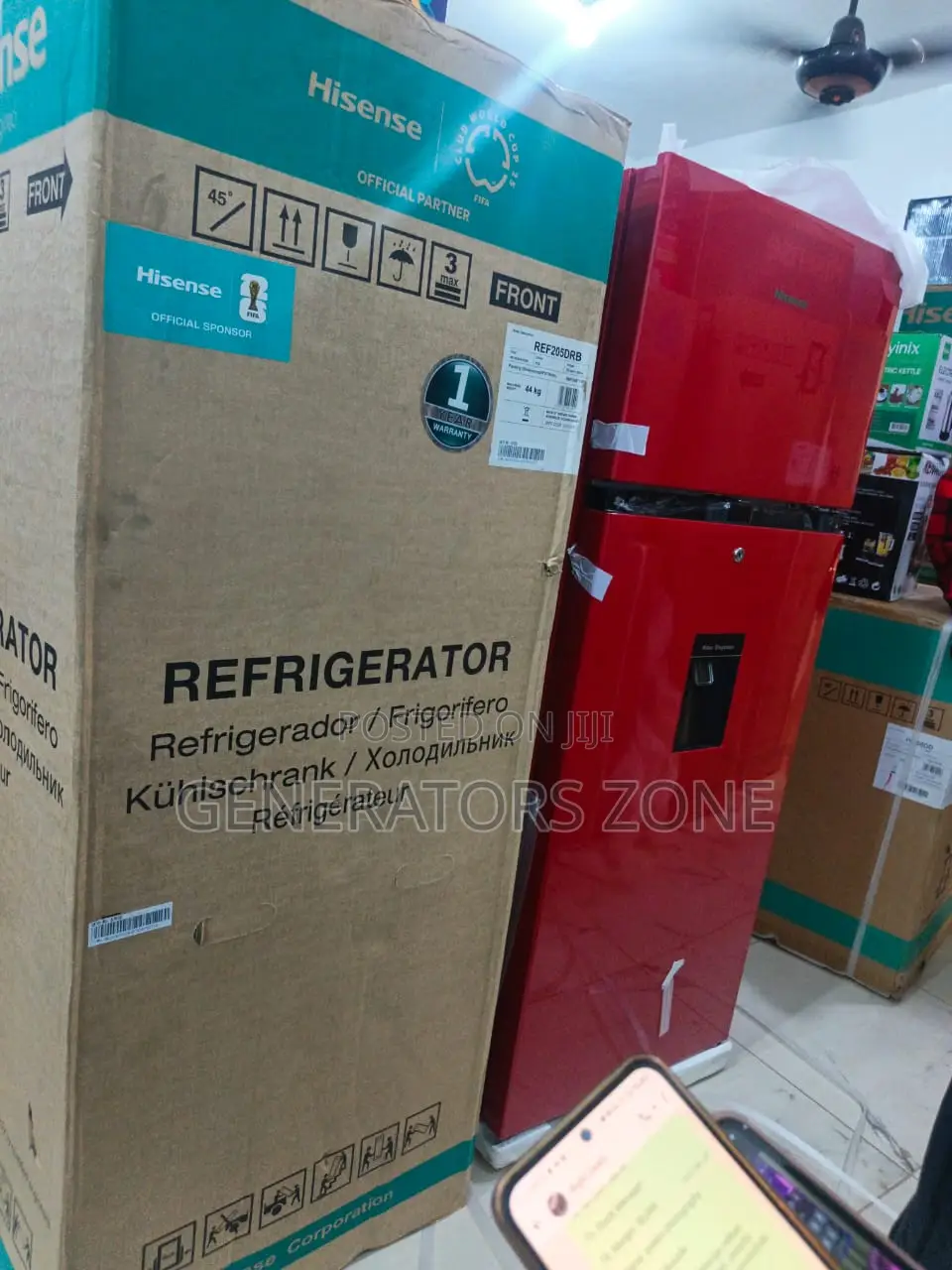 Hisense 205drb 205 Litres Double Door Cooling Fridge Water Dispenser