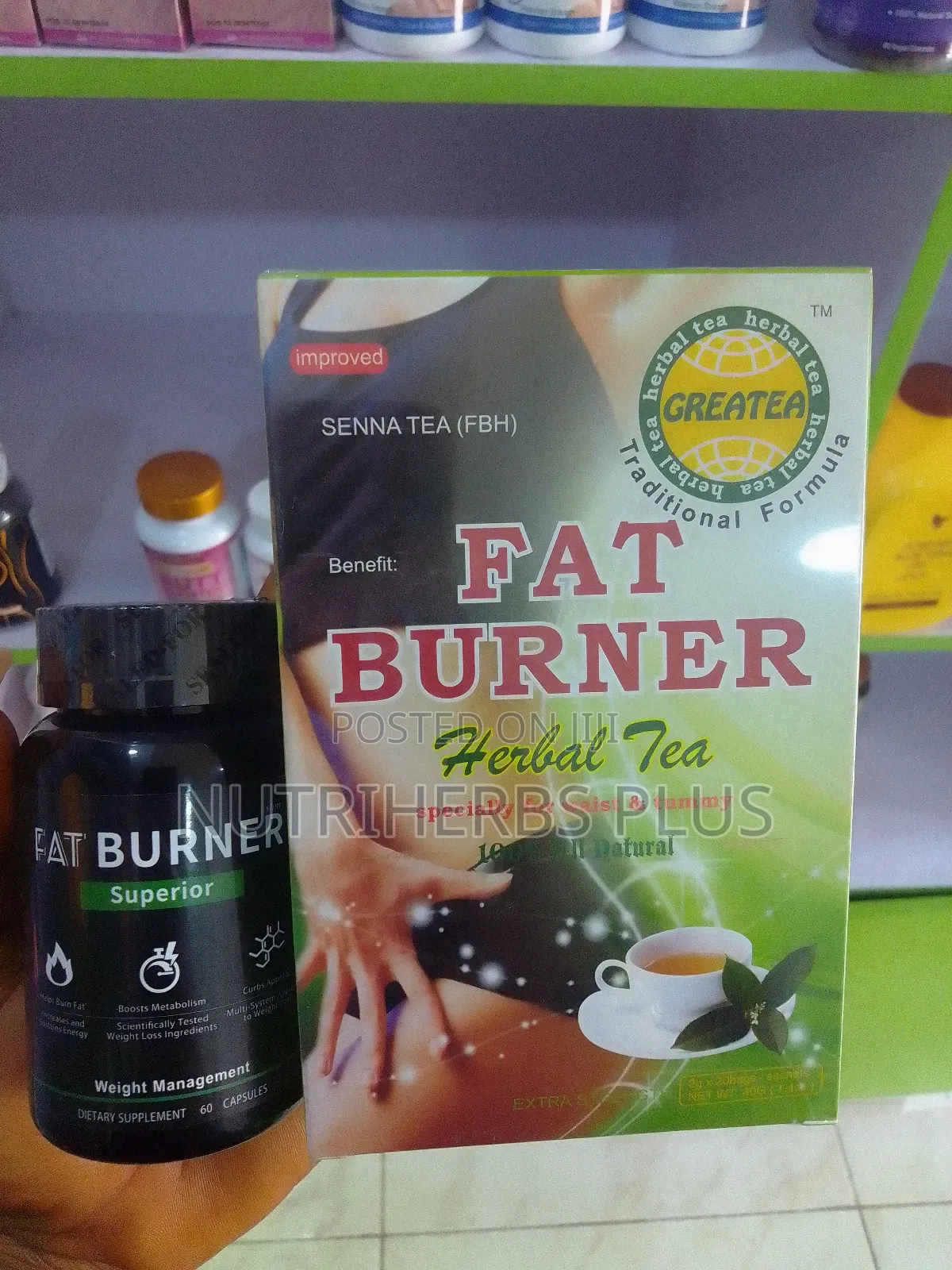 Greatea Fat Burner Tea+ Fat Burner Capsules: For Instant Weight Loss