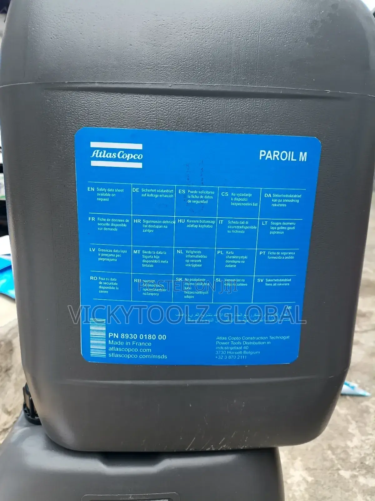 Atlas Copco Paroil M Mineral Compressor Oil (20l )
