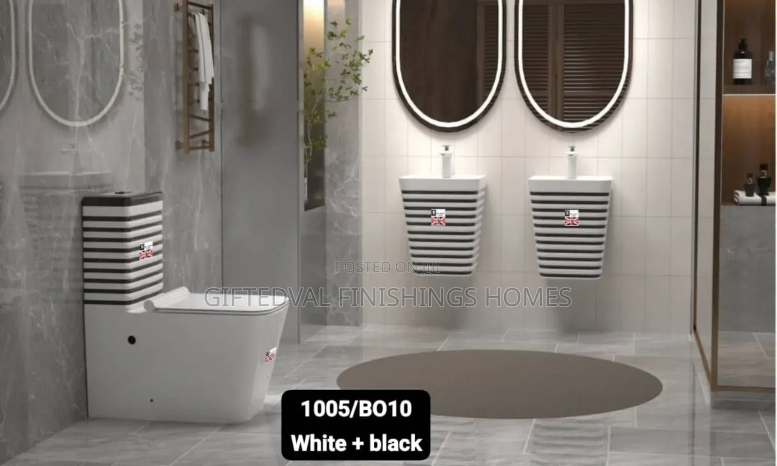 Luxurious Water Closet Set.