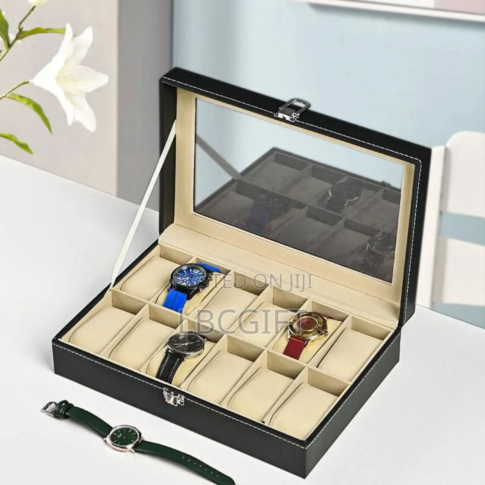 10pcs Wristwatch Executive Leather Box
