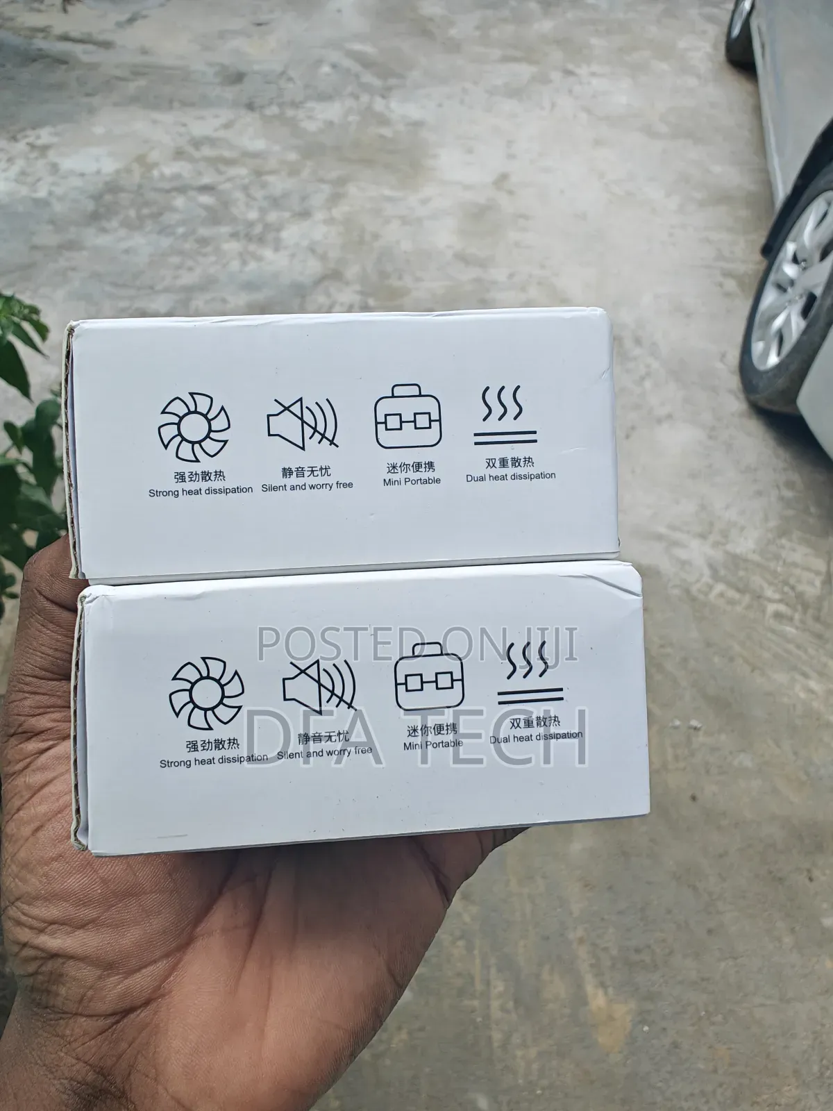 Fs01 Dual Fan Rechargeable Mobile Phone Cooler