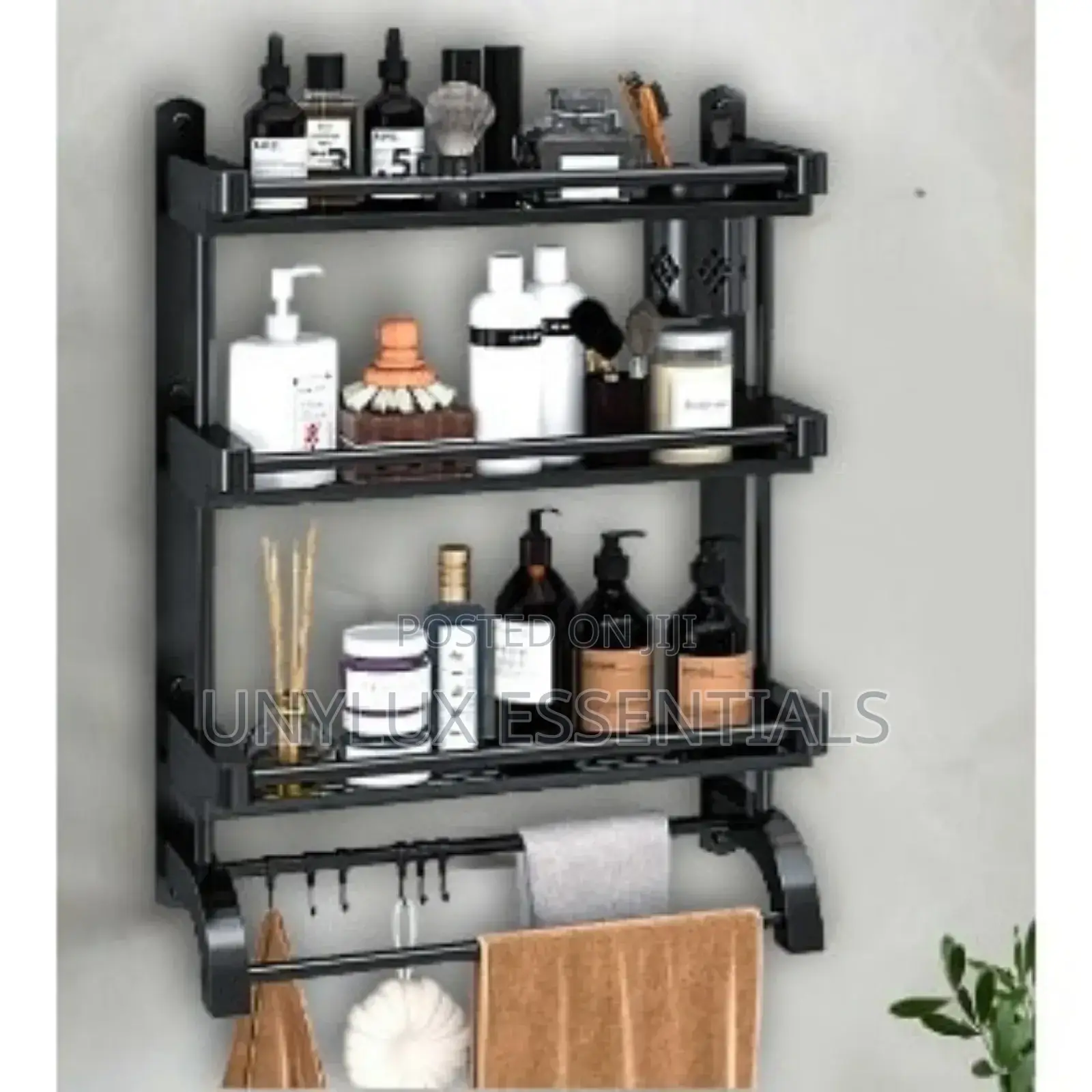 3 Tier Bathroom Shelf/Hanger