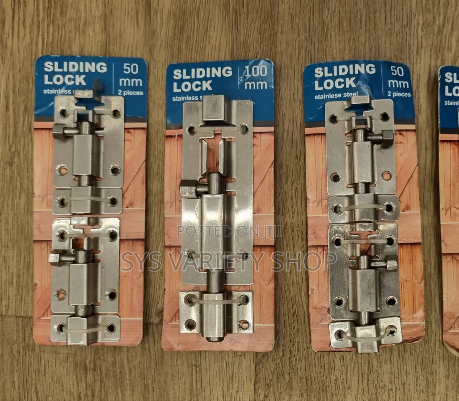 Stainless Steel Sliding Lock 2 in 1