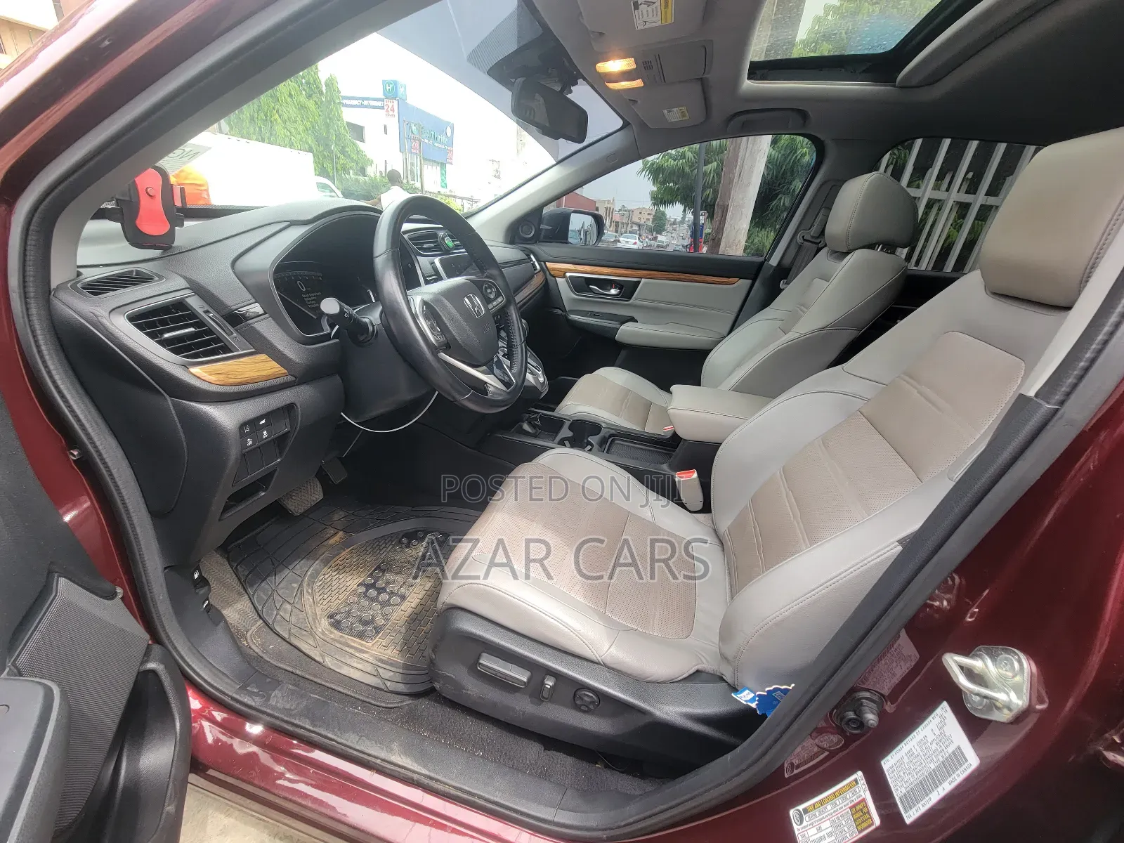Honda CR-V EX-L 4dr SUV AWD (1.5L 4cyl CVT) 2017 Burgundy