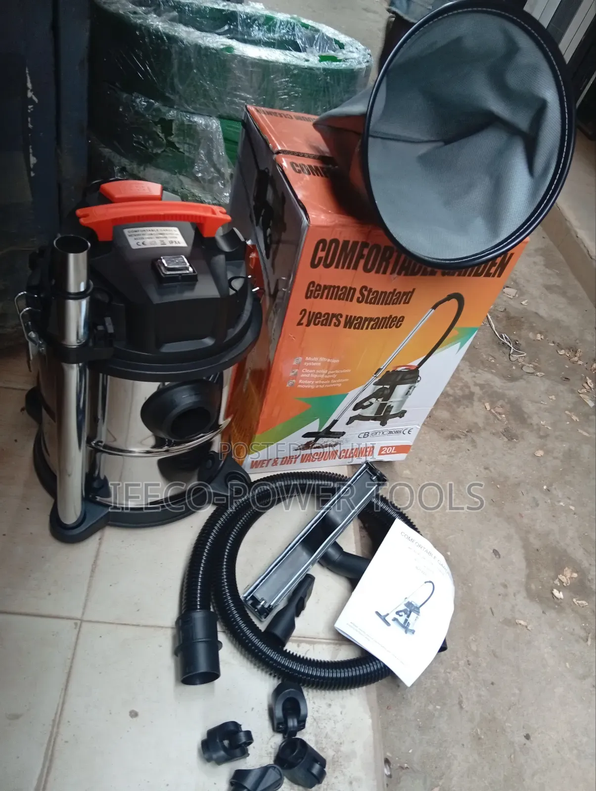 Comfortable Garden Industrial Wet and Dry Vacuum Cleaner 20l