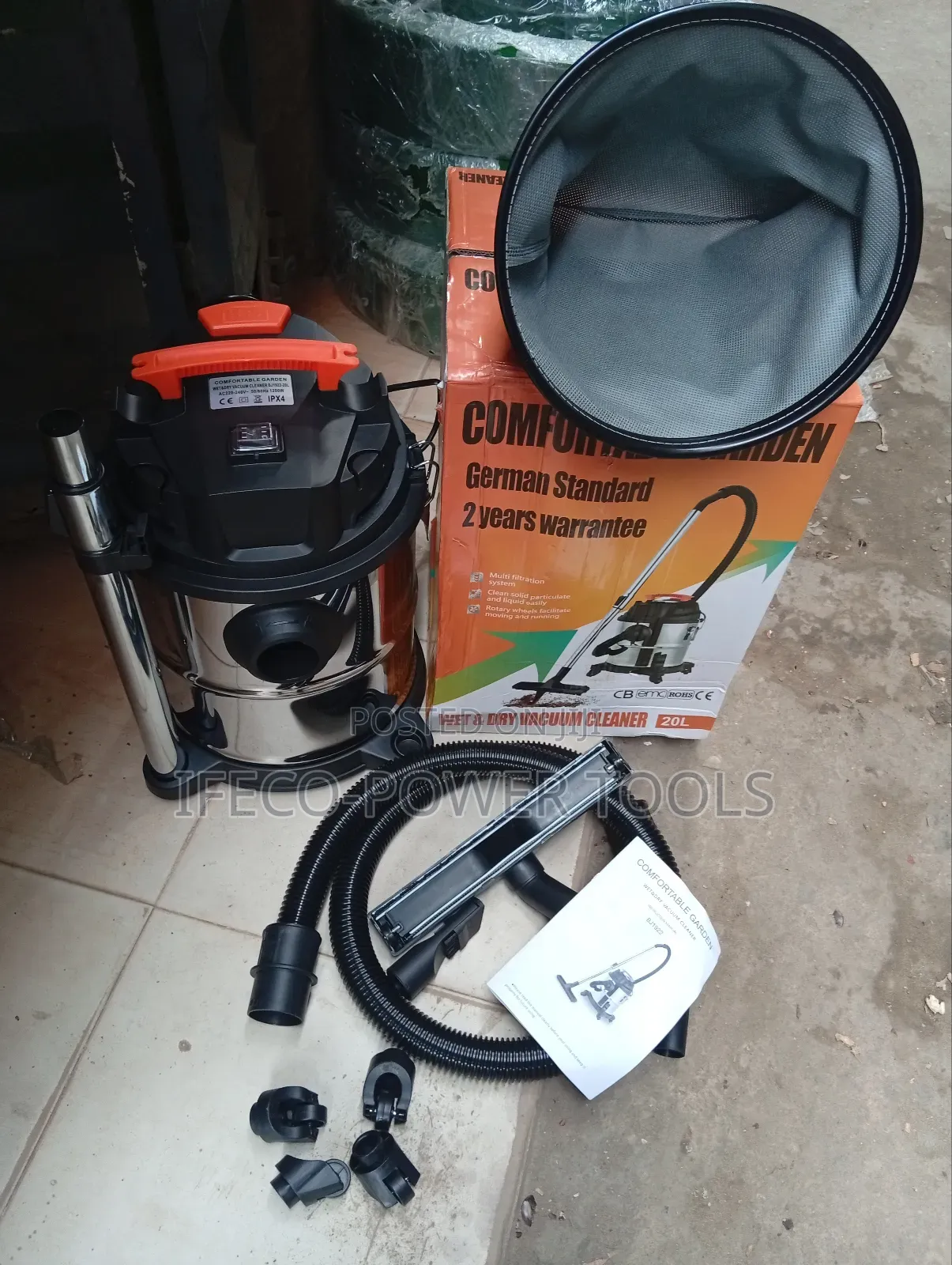 Comfortable Garden Industrial Wet and Dry Vacuum Cleaner 20l