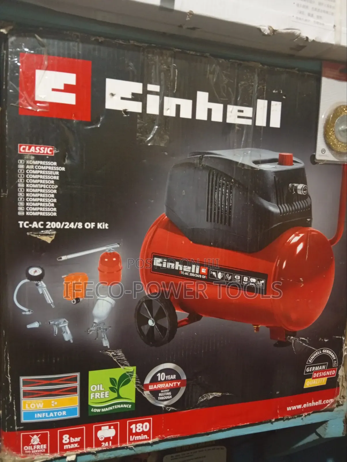 Einhell Tc-Ac 200/24/8 of Kit Air Compressor.