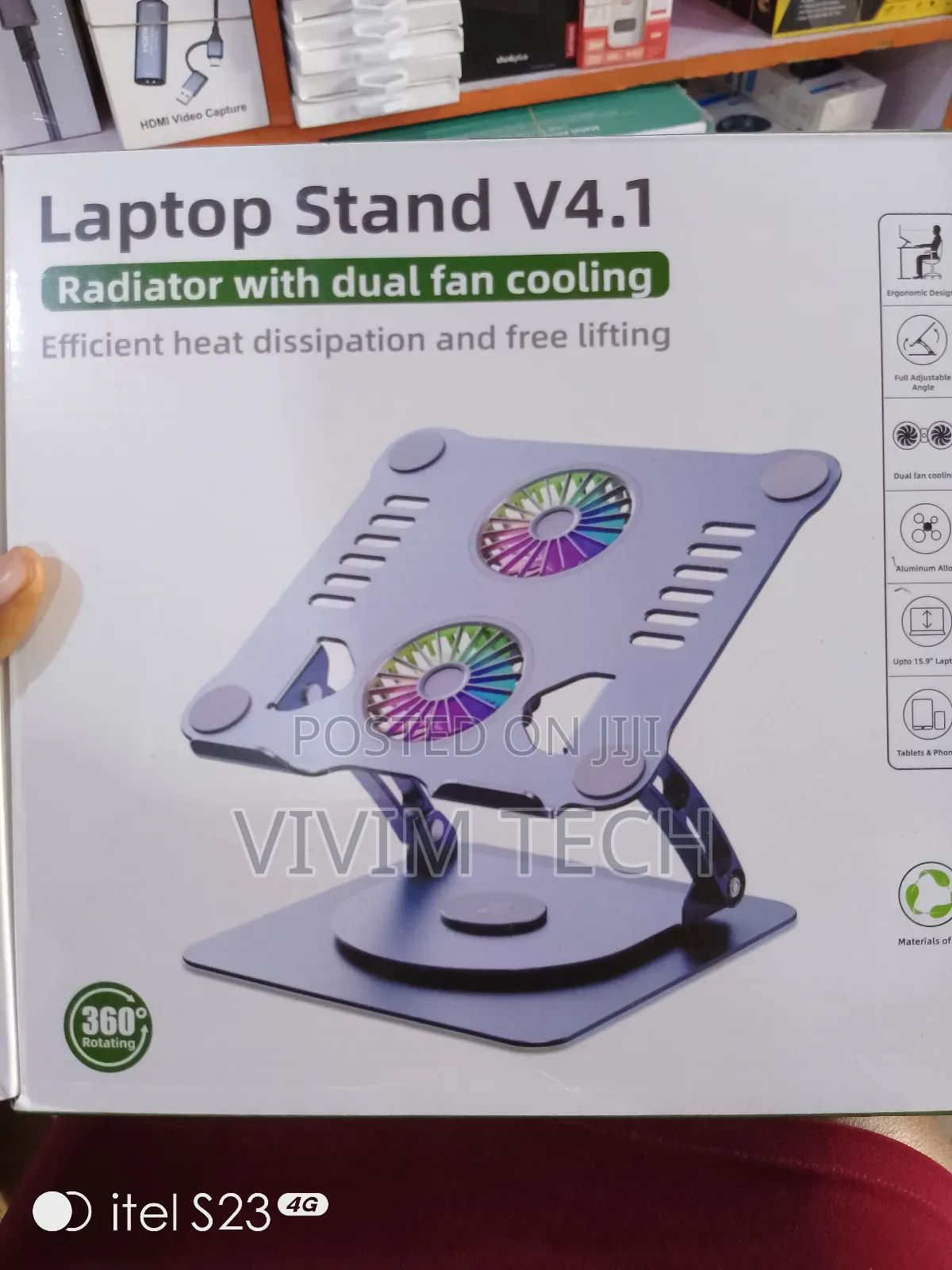4.1 Laptop Stand RGB With Fan