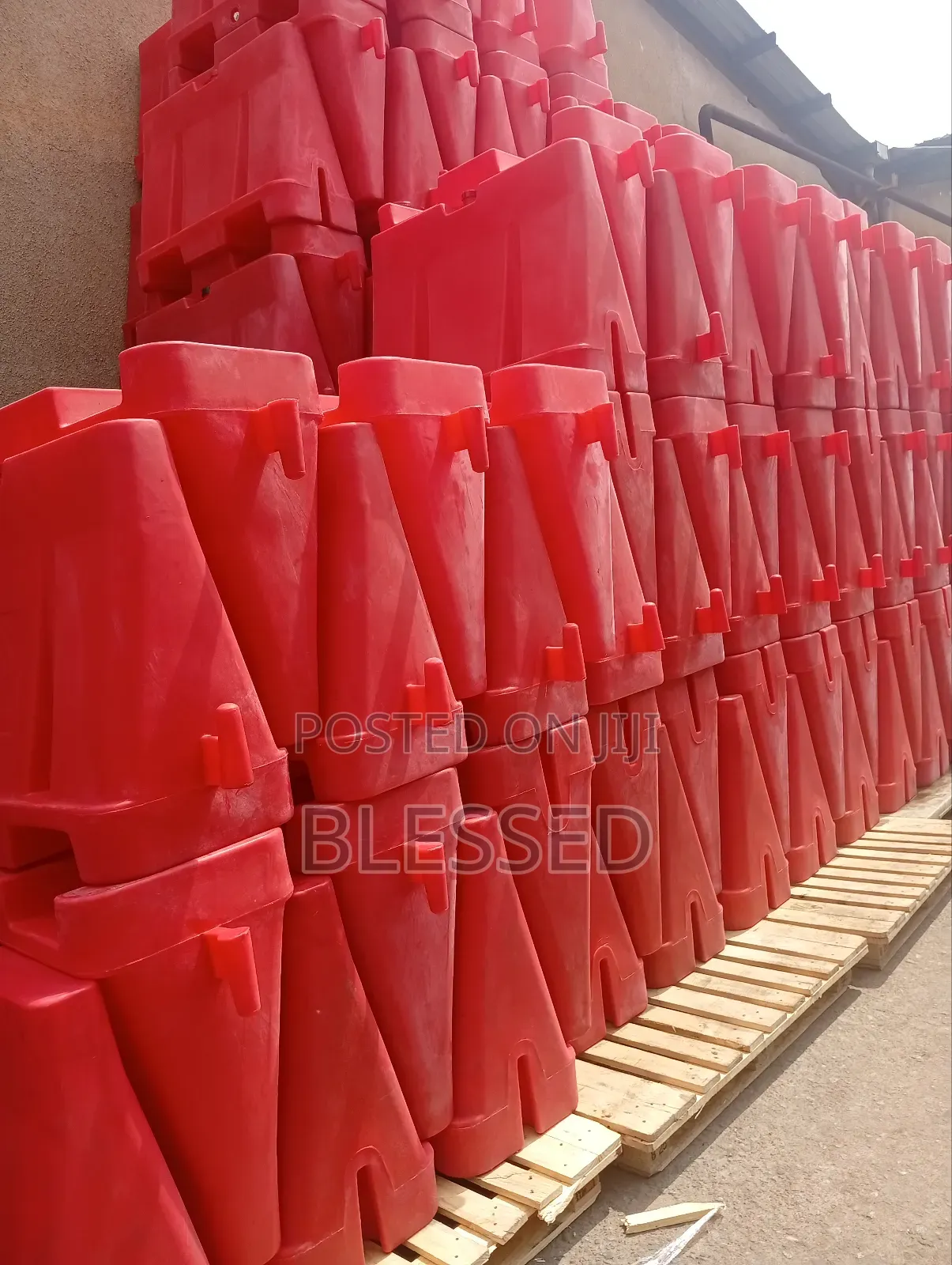 Road Divider Barrier Caution