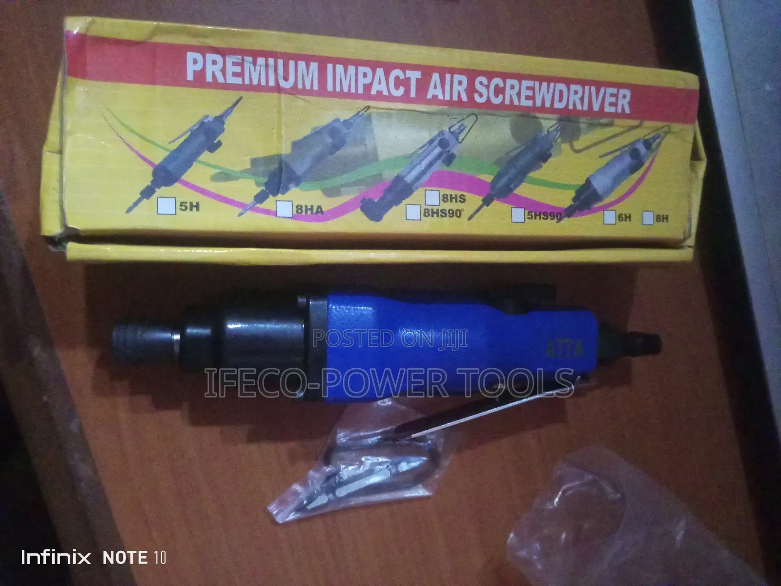 Pneumatic Impact Air Screwdriver, a Power Tool Used for Tightening