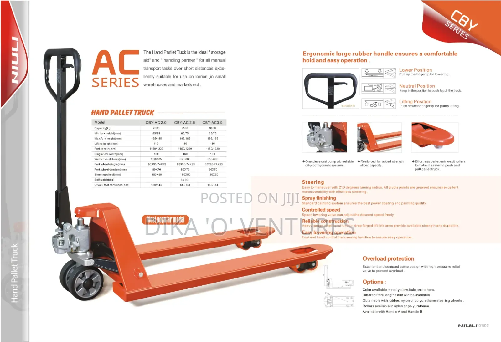 3 Ton Pallet Truck