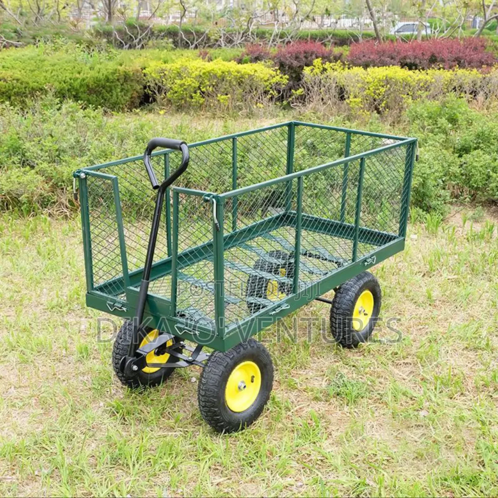 Steel Mesh Farm Used Gardens Wagon Cart Trolley