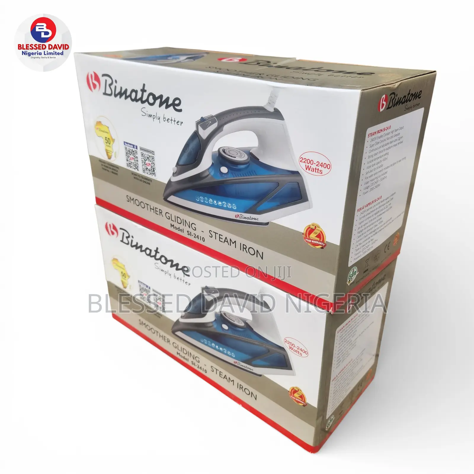Binatone Smoother Gliding Steam Iron Si-2410
