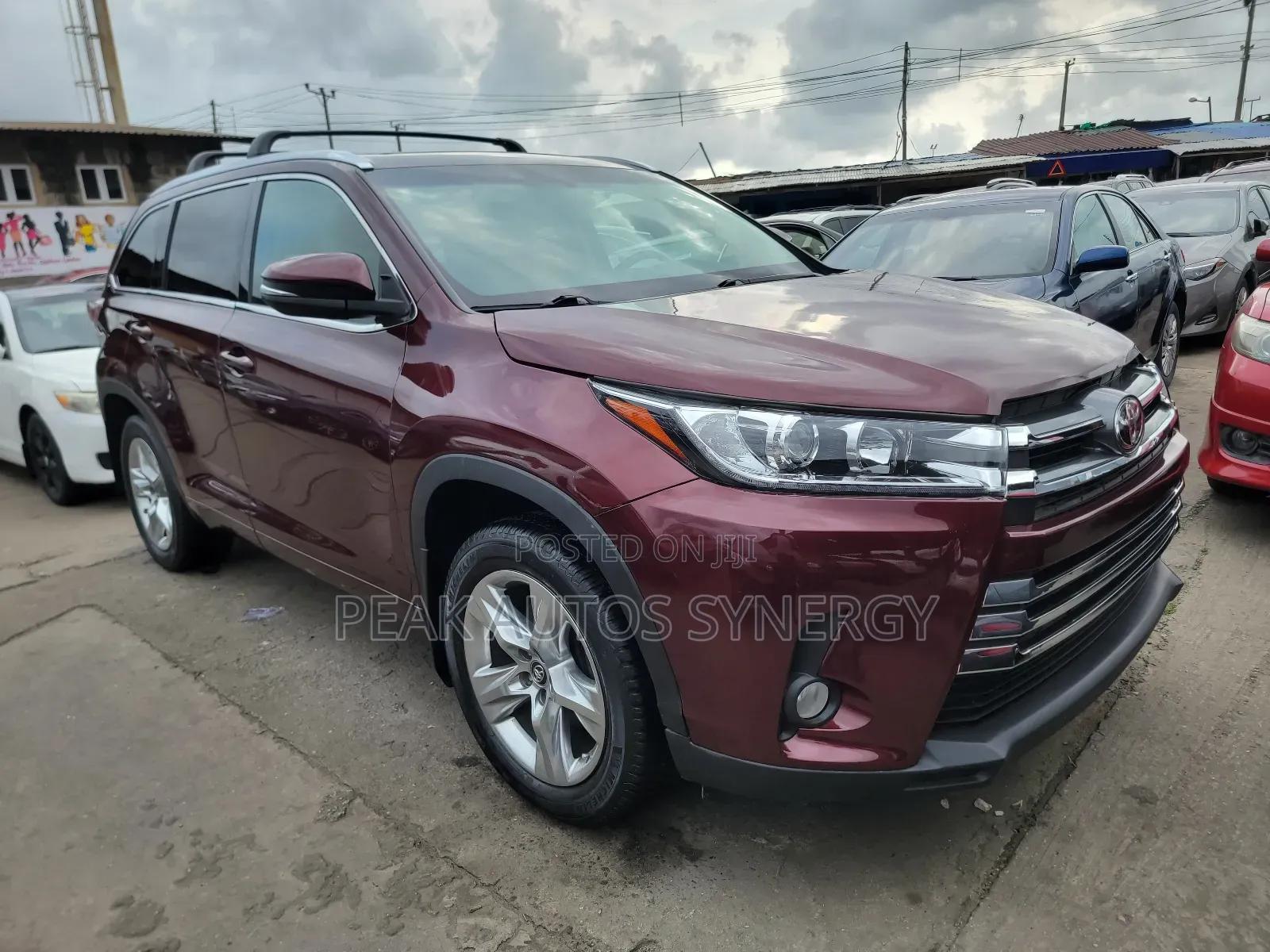 Toyota Highlander Limited V6 4x4 (3.5L 6cyl 6A) 2016 Burgundy