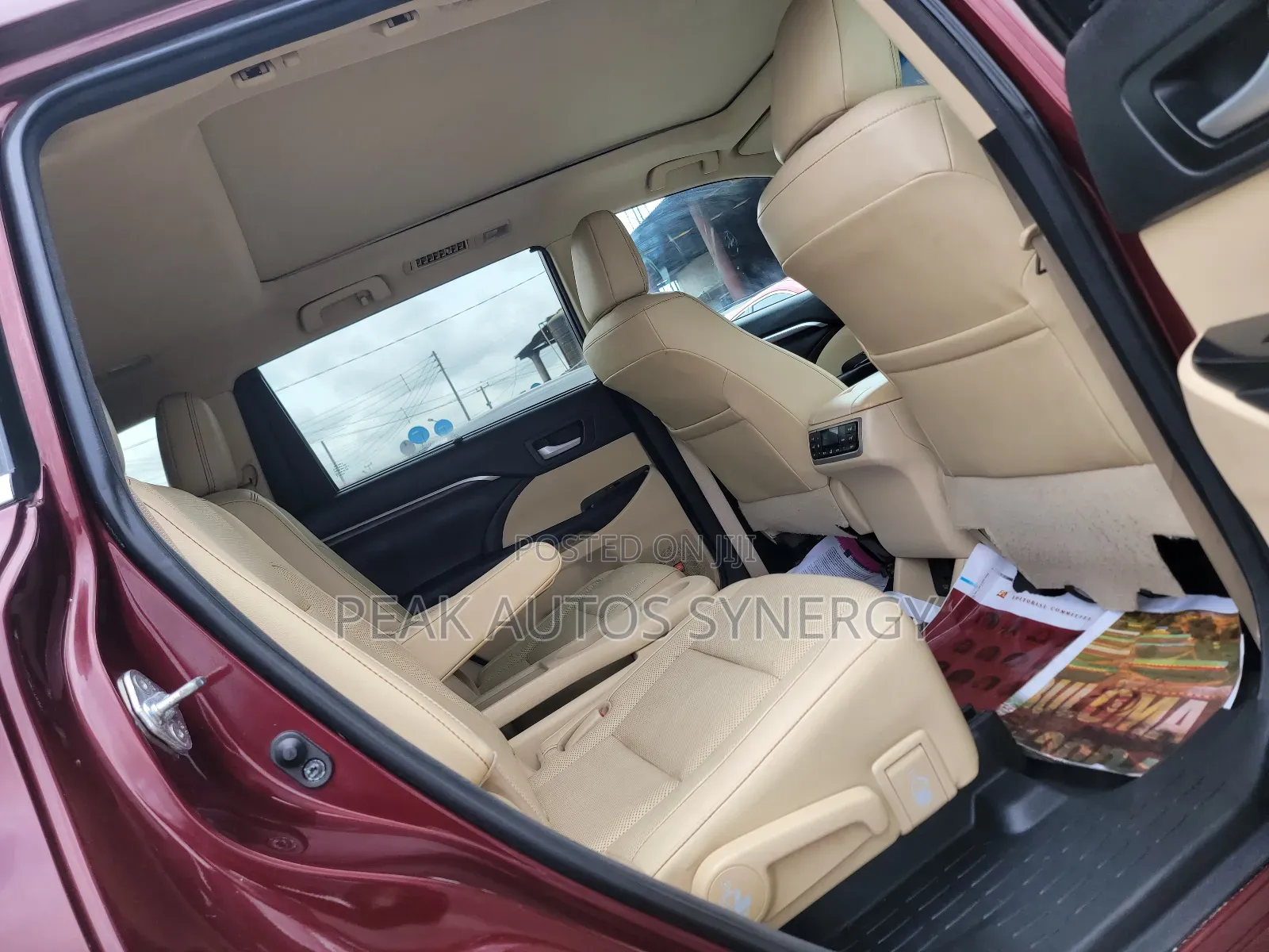 Toyota Highlander Limited V6 4x4 (3.5L 6cyl 6A) 2016 Burgundy