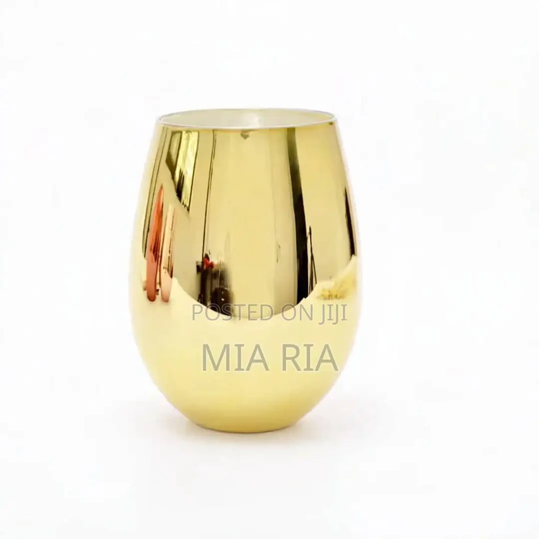 Electroplated Gold Water Glass Cup