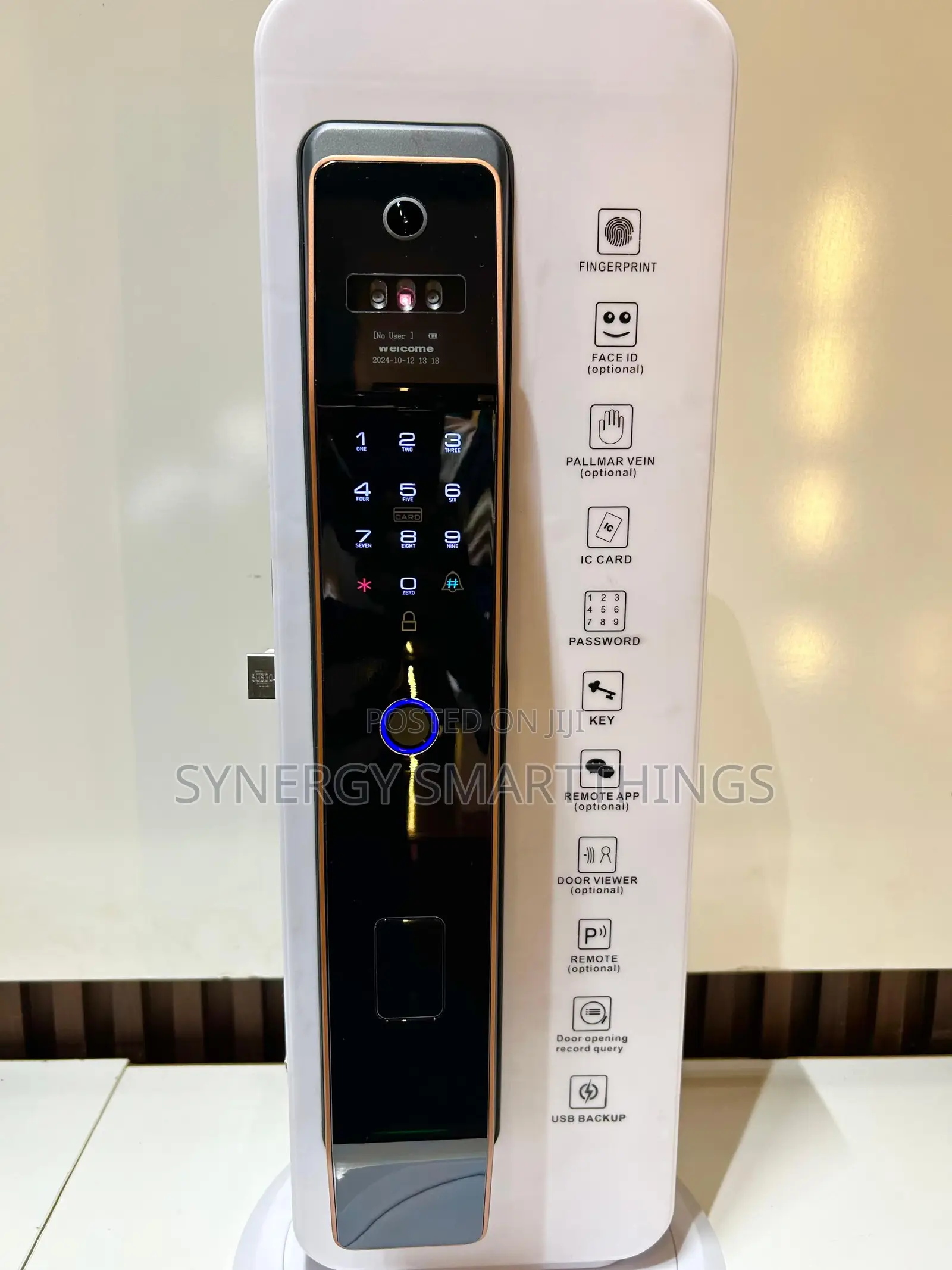 Tuya Smart Door Lock With Facial Recognition Thumbprint Password Keys