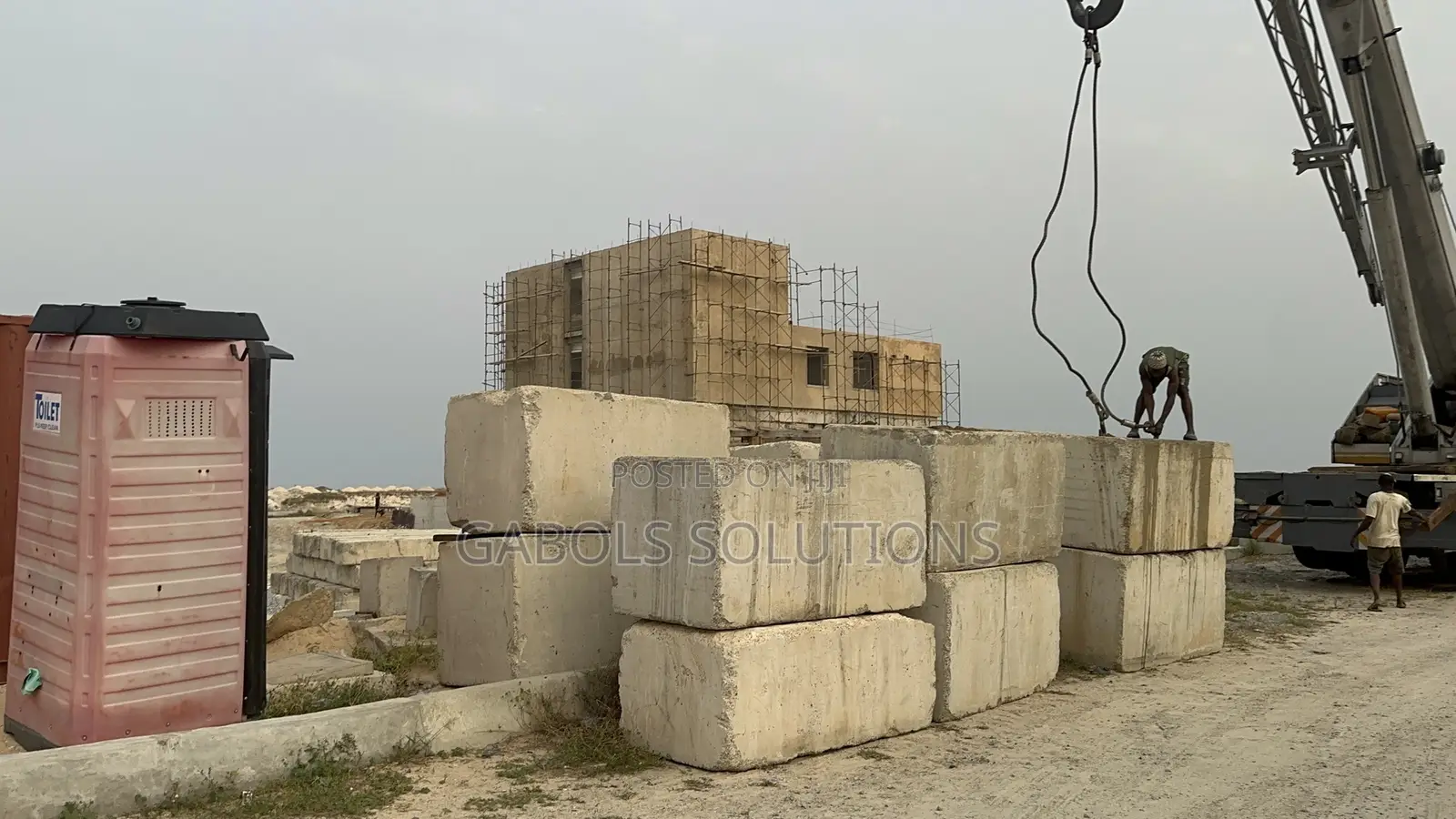 Concrete Cuboids Casting Haulage and Stockpilling