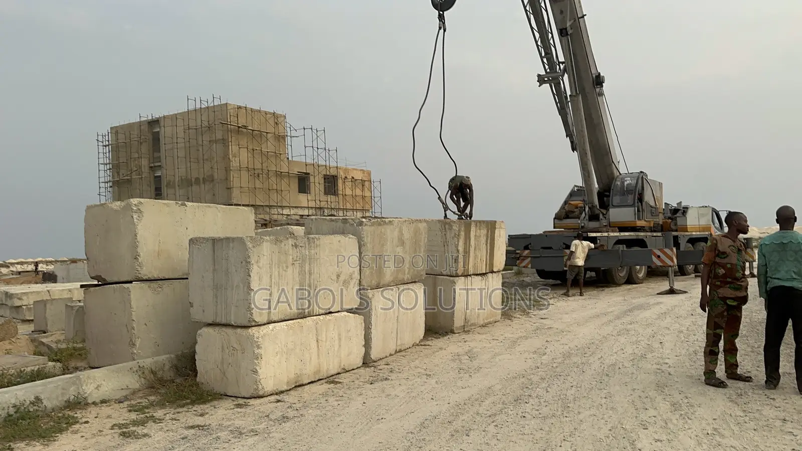 Concrete Cuboids Casting Haulage and Stockpilling