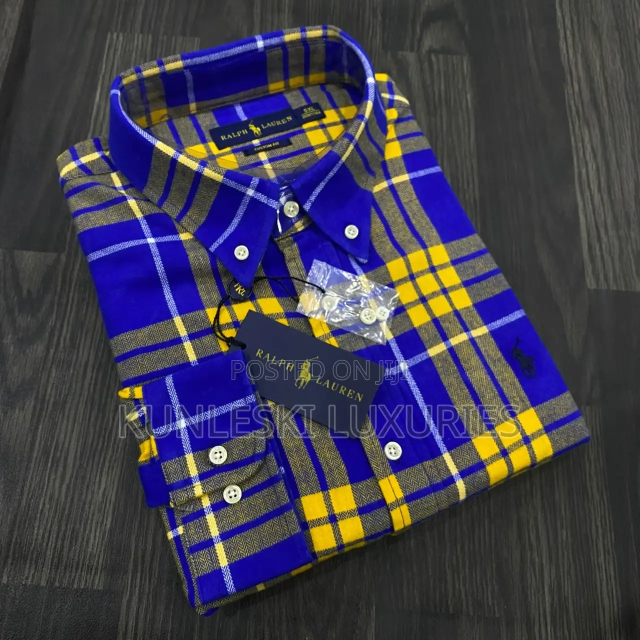 Original Polo Ralph Lauren Long Sleeve Checkers Shirt For Men