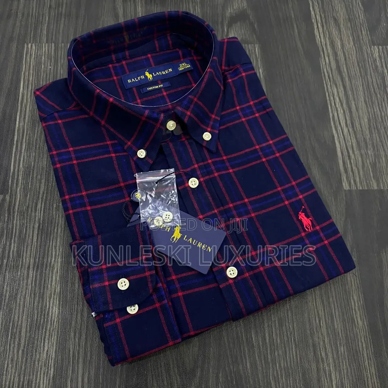 Original Polo Ralph Lauren Long Sleeve Checkers Shirt For Men