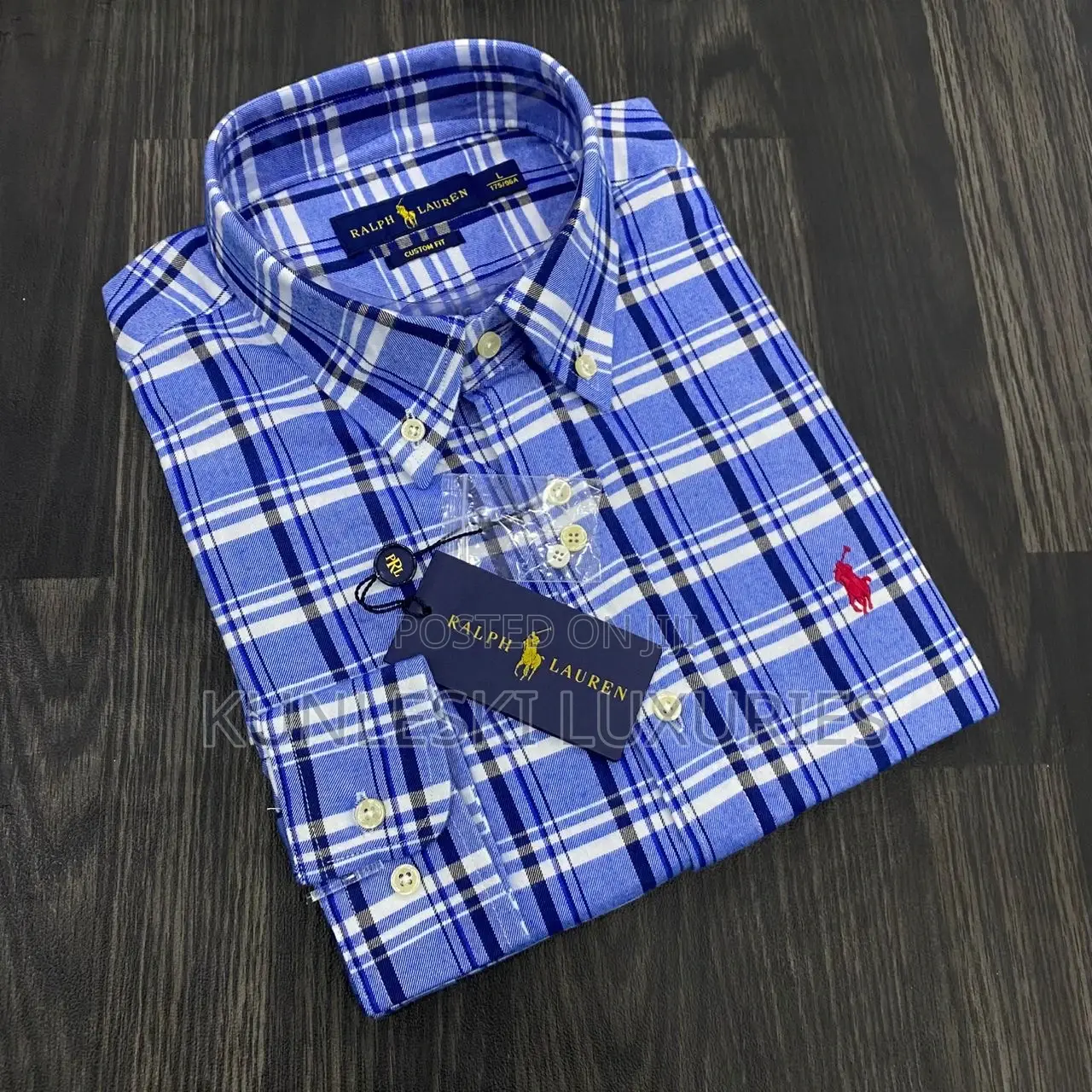 Original Polo Ralph Lauren Long Sleeve Checkers Shirt For Men