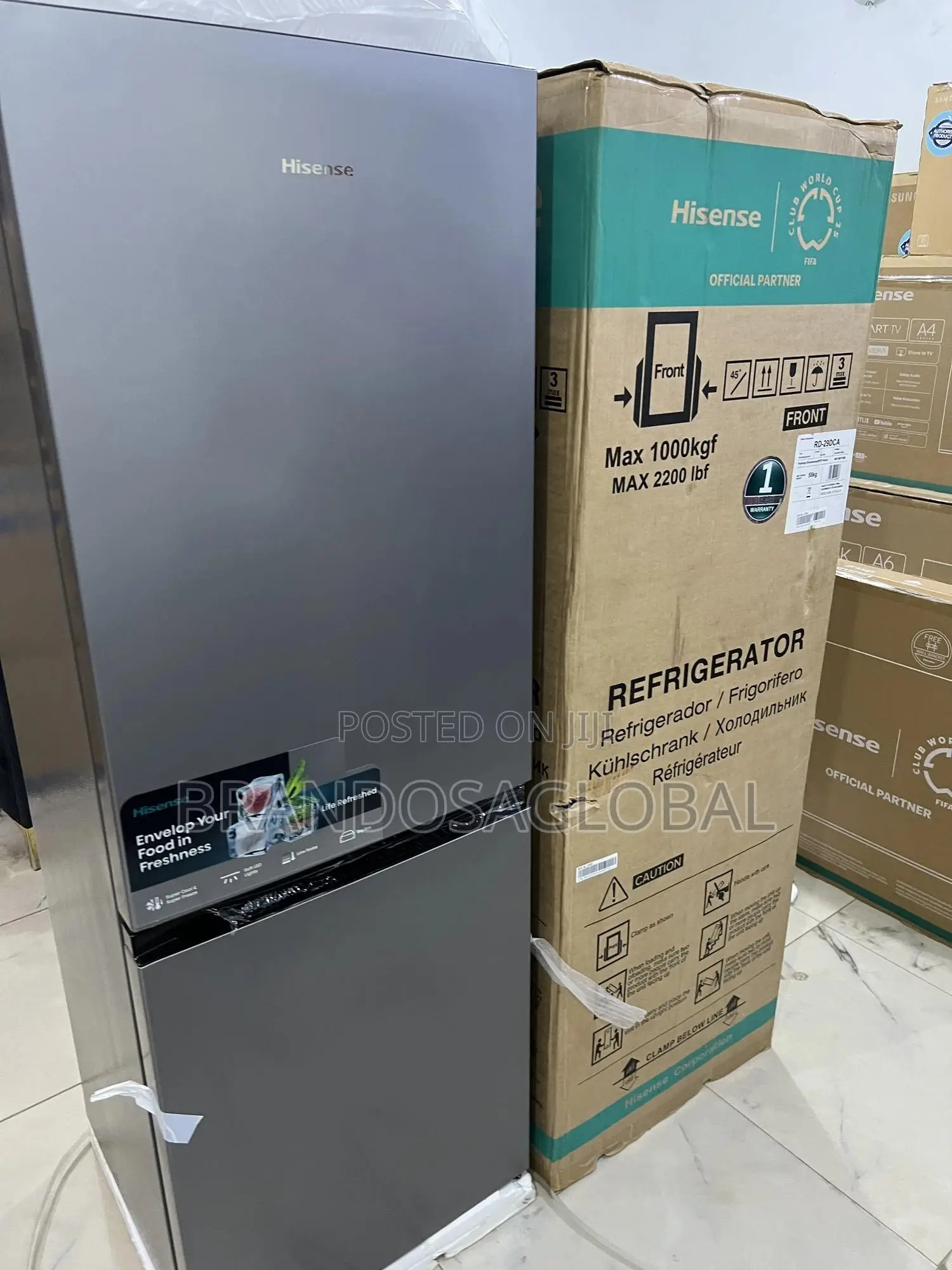 Hisense 225 Litre Double Compartment Refrigerator (Ref 29dca)