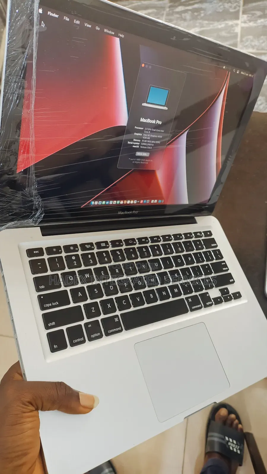 Laptop Apple MacBook Pro 8GB Intel Core I5 HDD 750GB