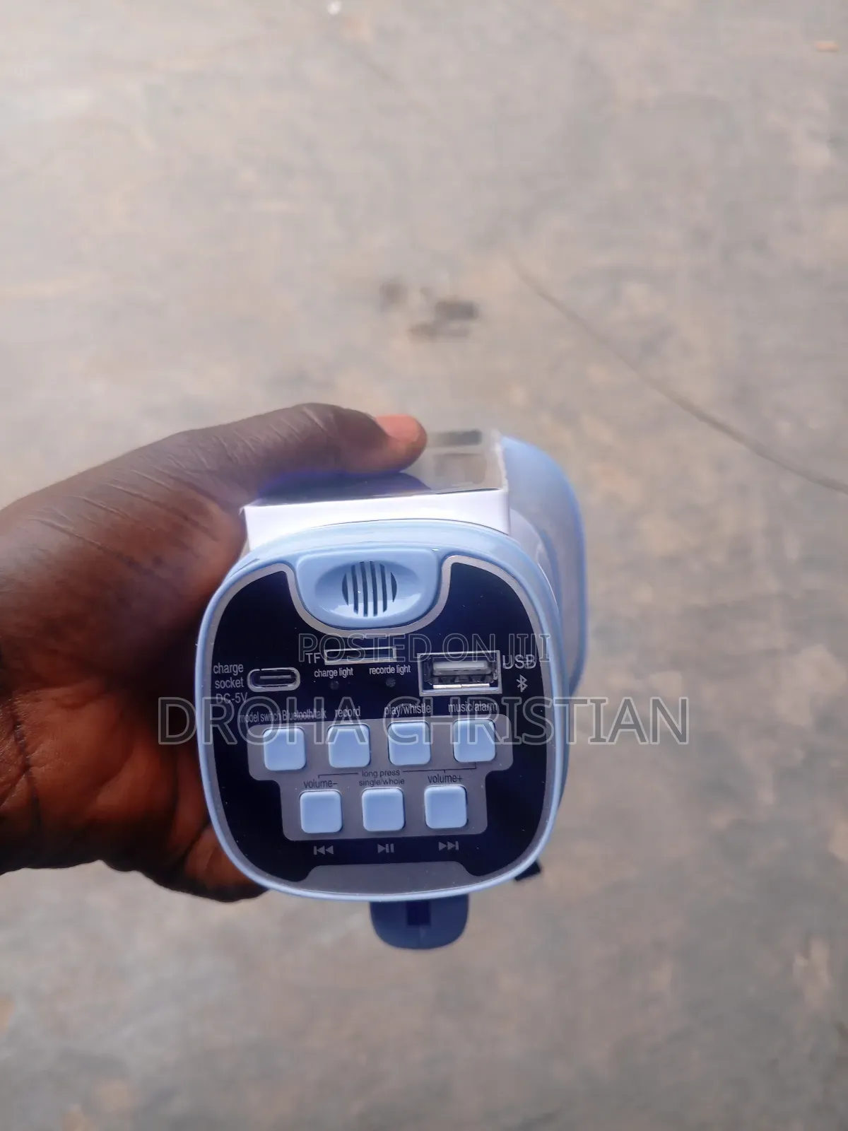 Solar Powered Hand Megaphone