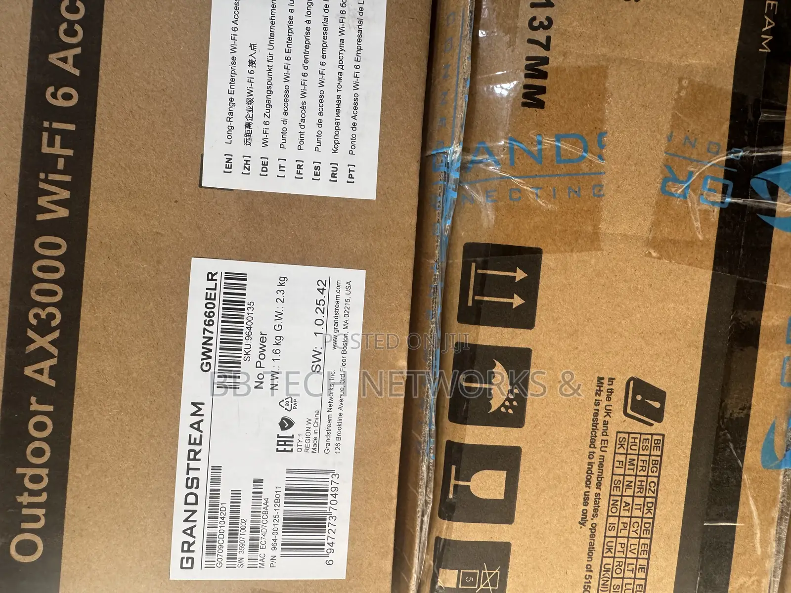 Grandstream Gwn7660elr Outdoor Long Range Ax3000 Wi-Fi 6 Access Point