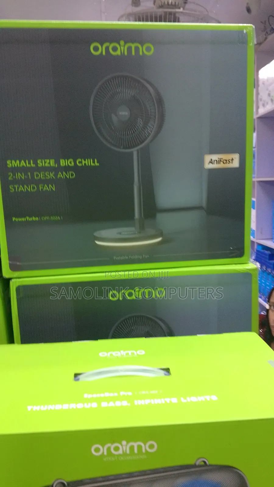 Oraimo Small, Big Chill (2-in-1) Stand Fan