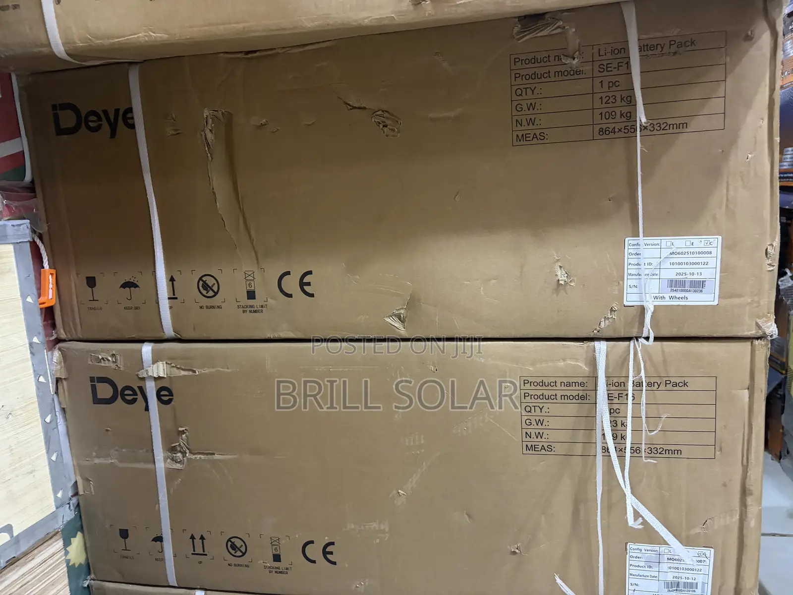 16kwh-51.2v Deye Solar Lithium Battery (Se-F16)